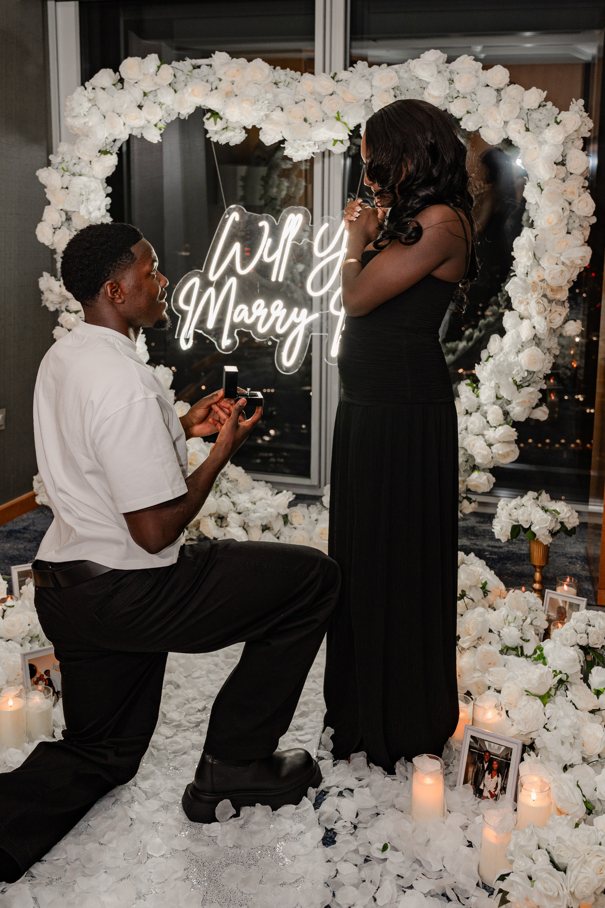 The proposal in The Shard. Tonya Kyrylenko photographer in London