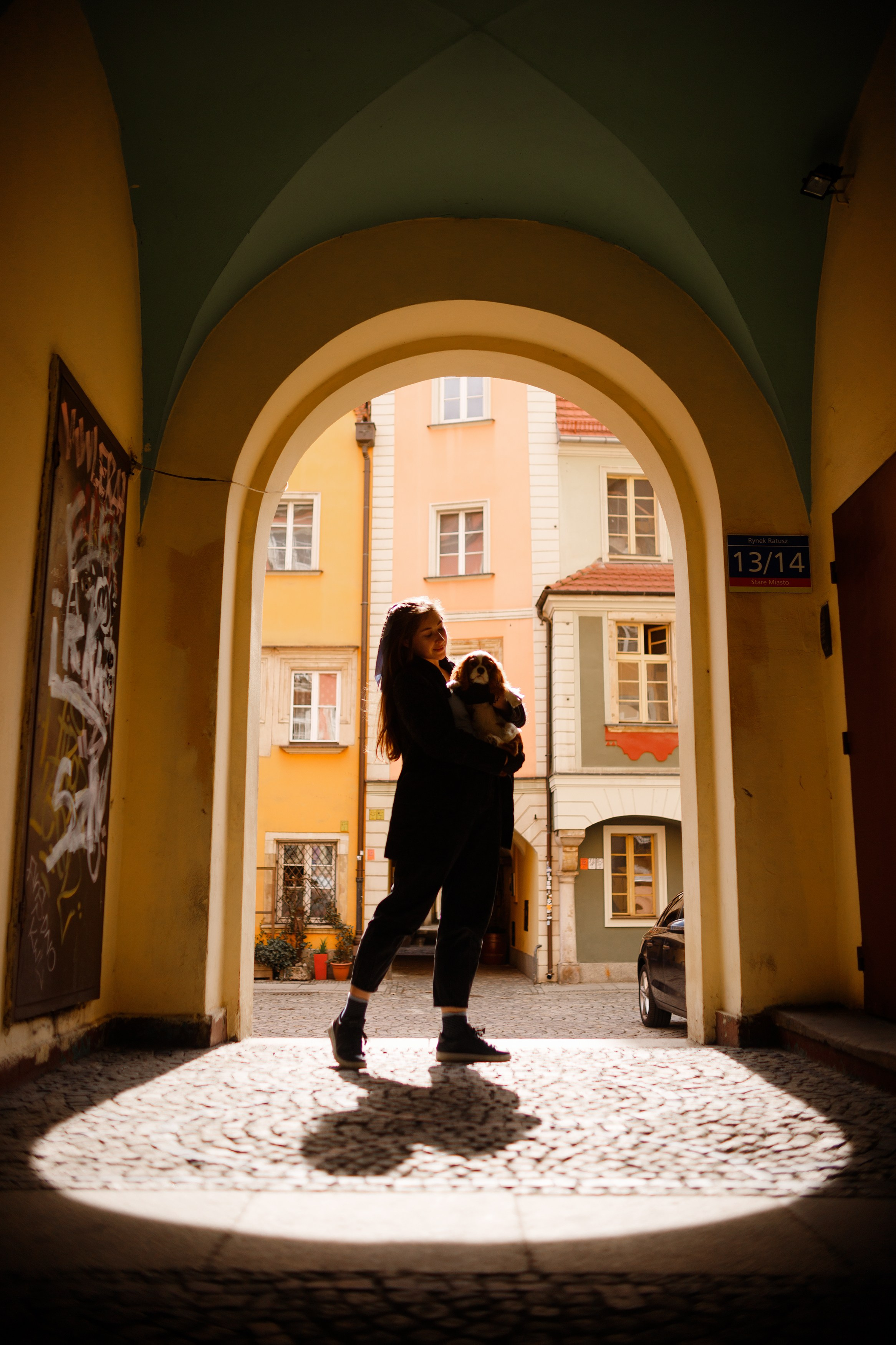 Uliana i Franklin. Kaja | fotograf we Wrocławiu | ludzie i psy