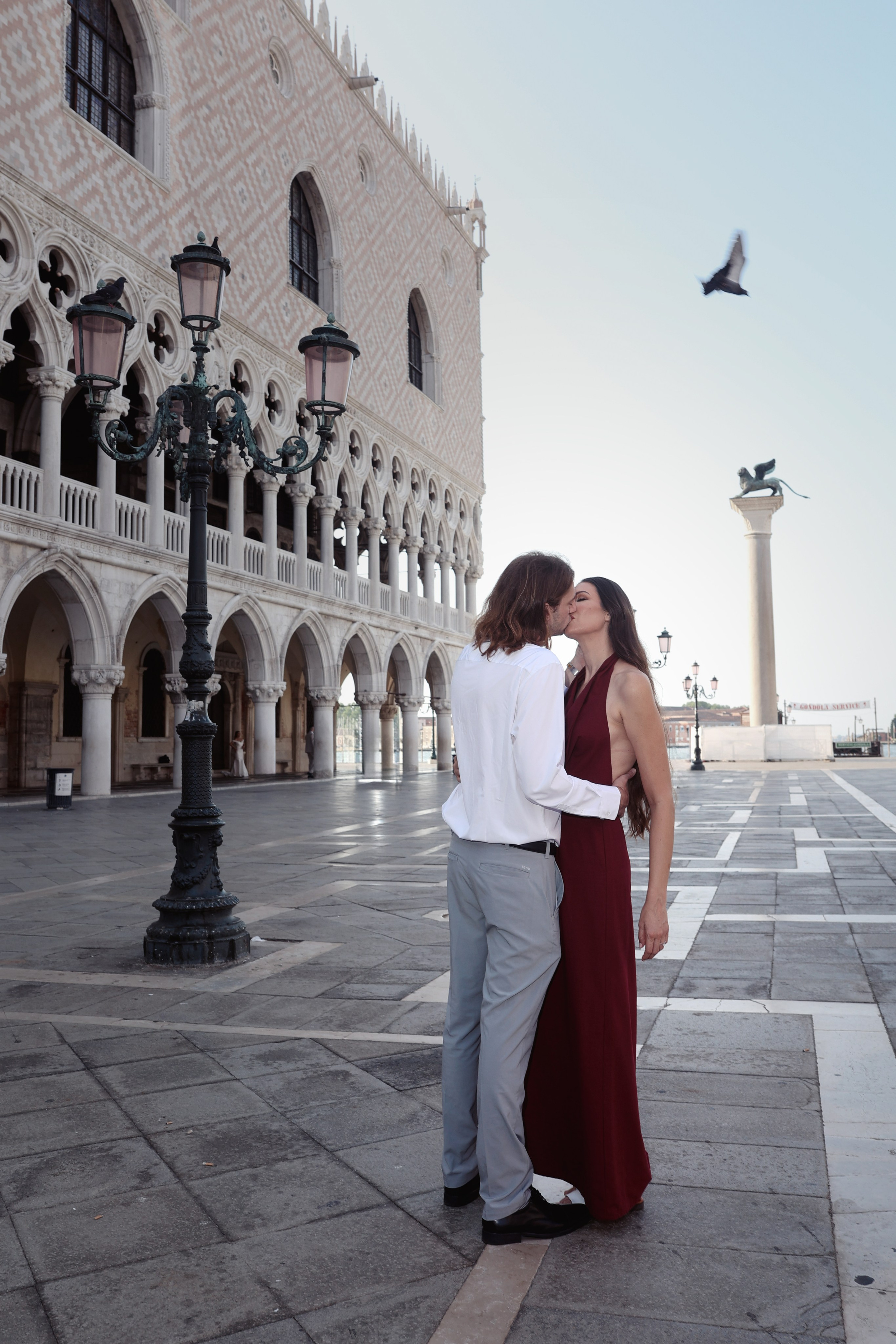 elegant couple in Venice