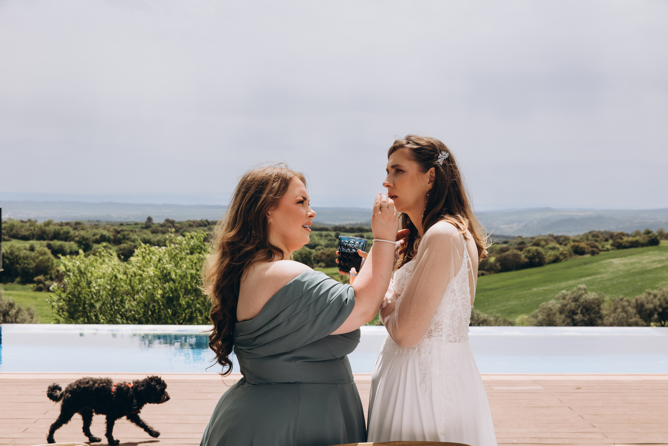 Wedding portrait in Venice gondola – destination wedding Europe.