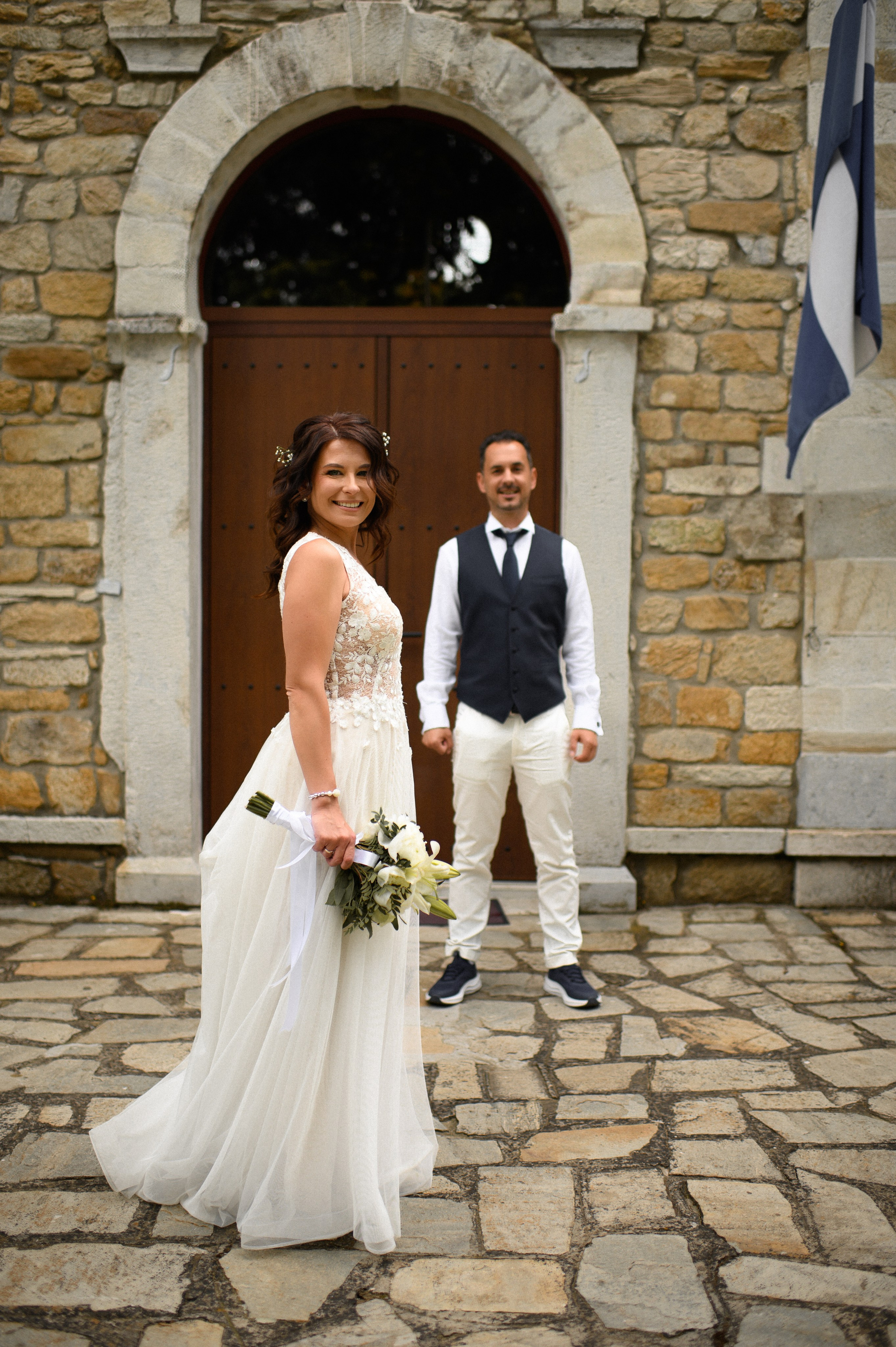 Wedding in Arnia Daria and George. Family, children, portrait, and event photography in Thessaloniki