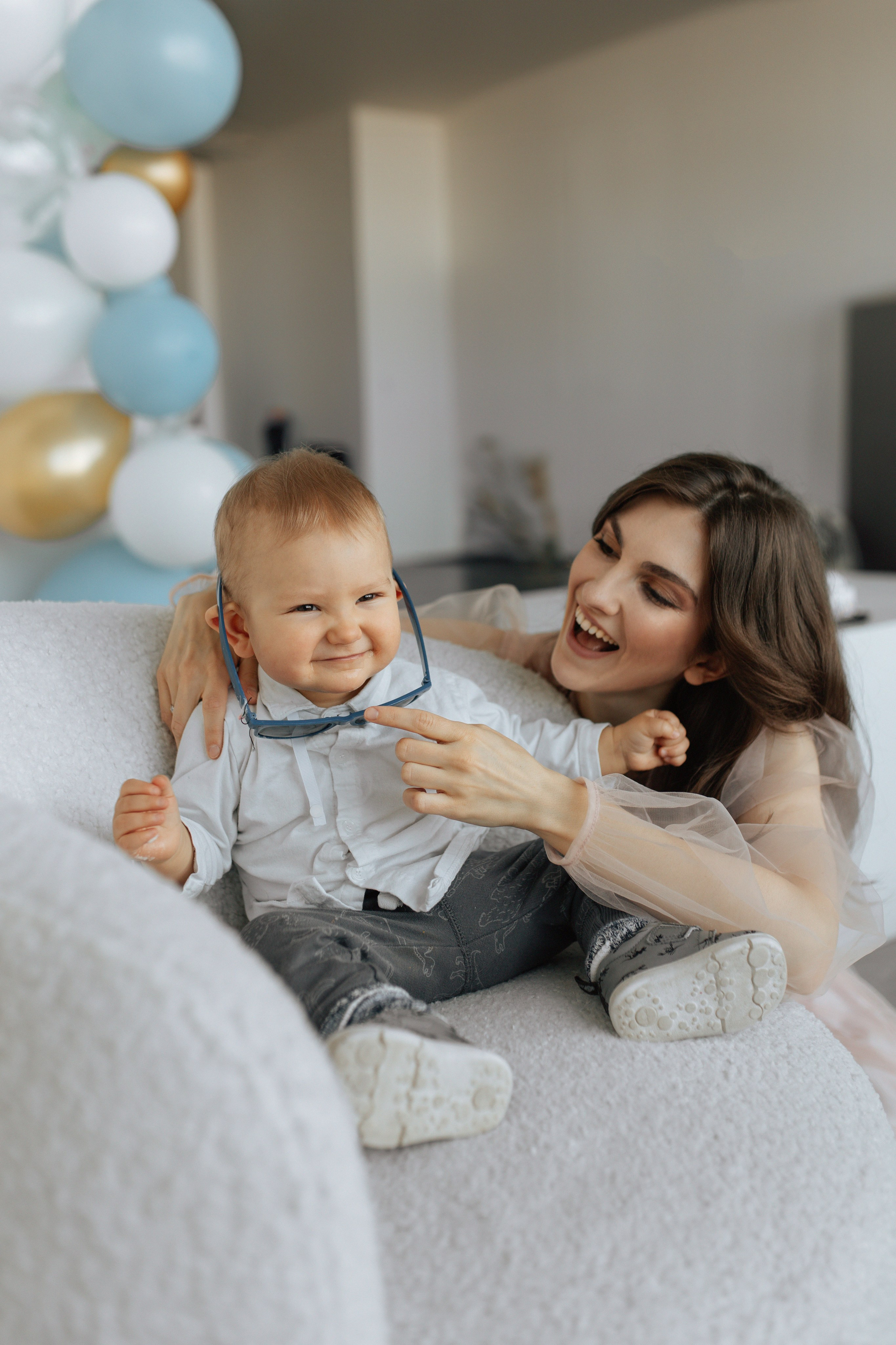 Aleksandr’s first birthday. Home