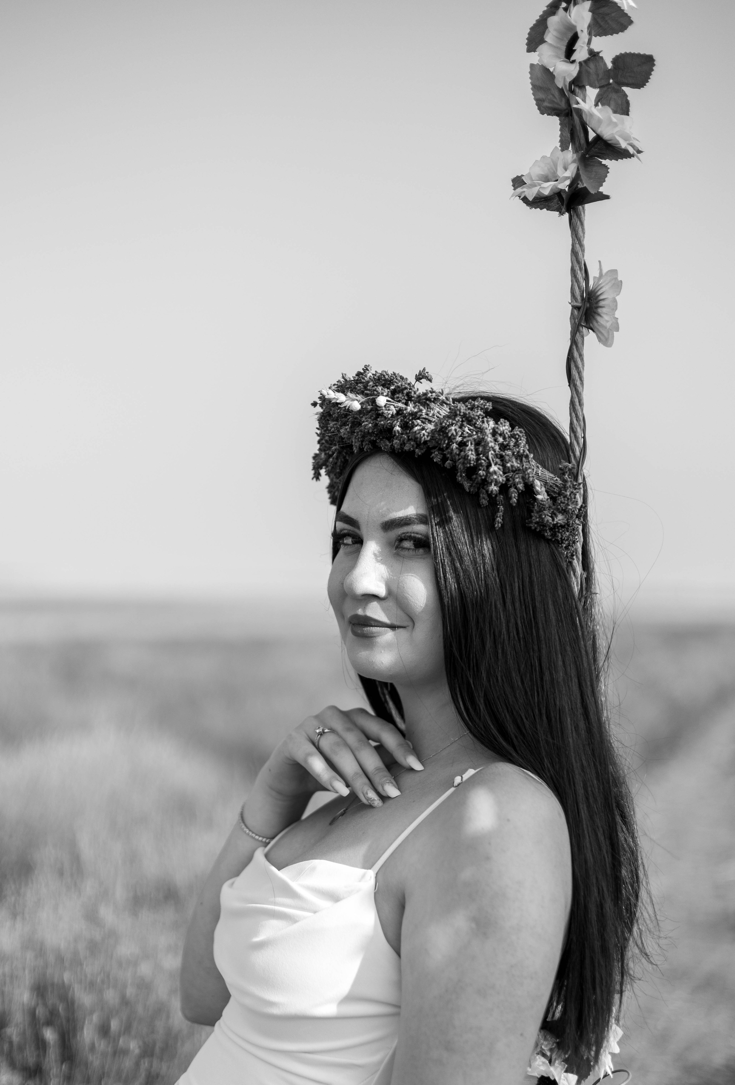 Sedinta foto in lanul de lavanda