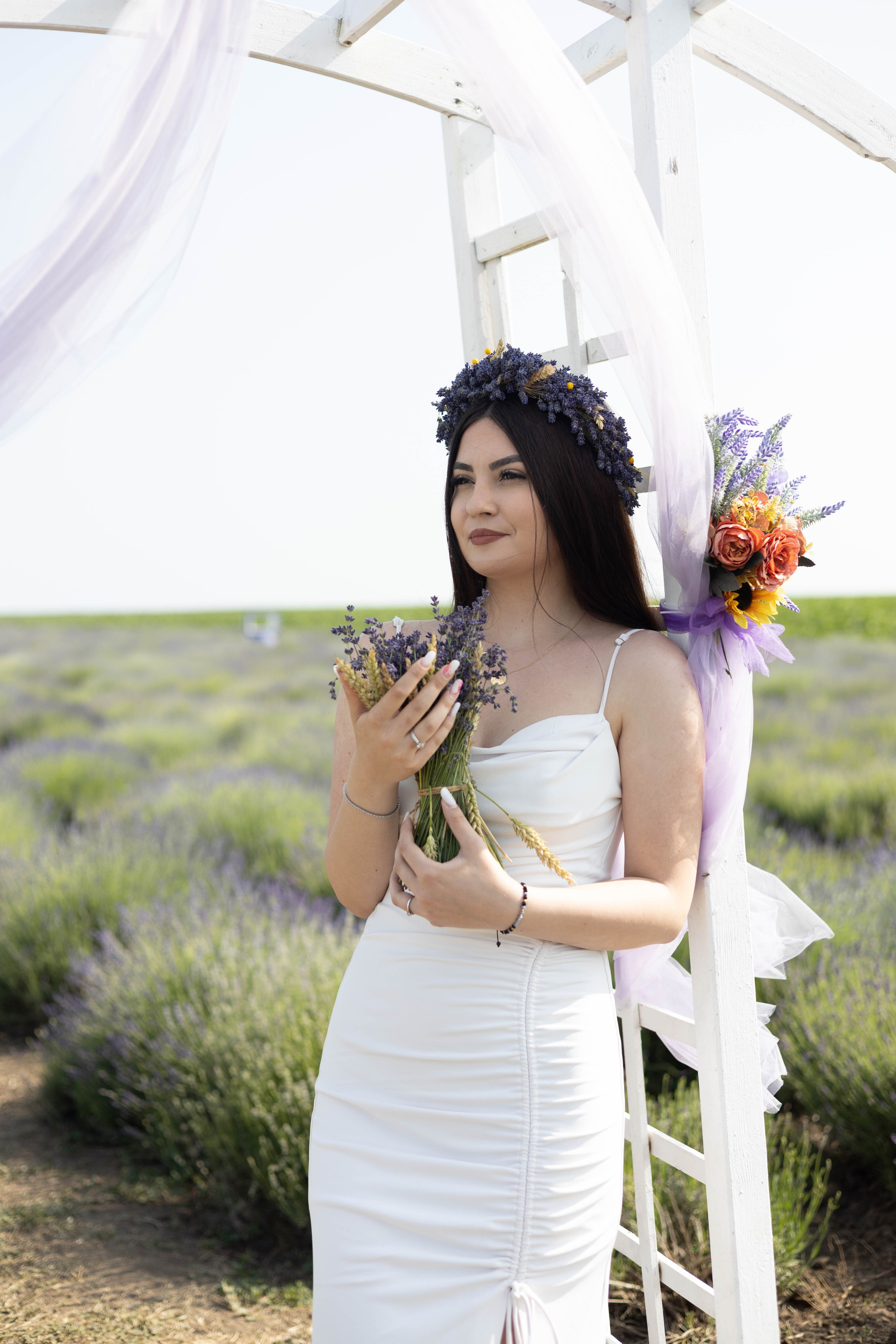 Sedinta foto in lanul de lavanda