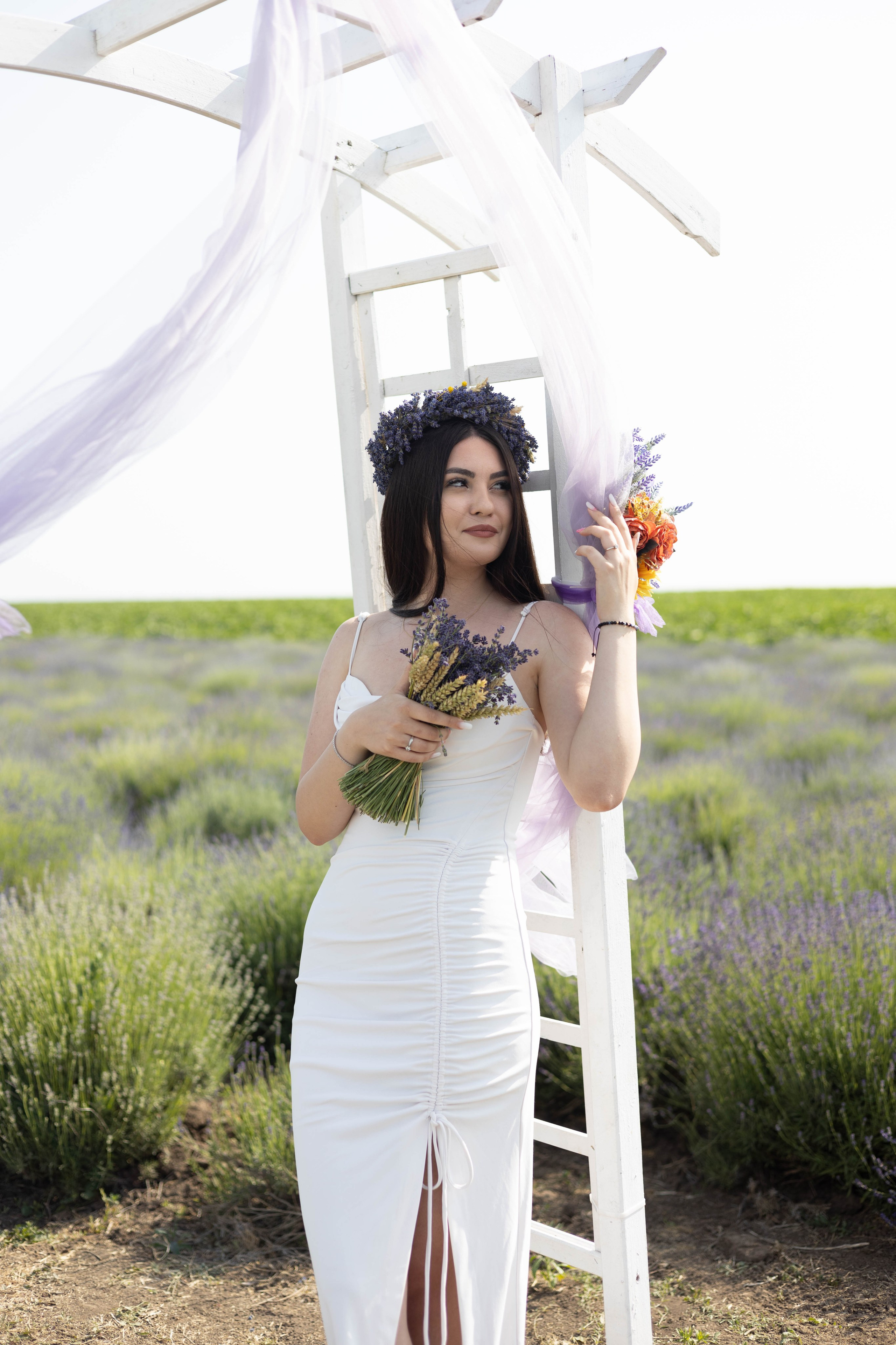 Sedinta foto in lanul de lavanda
