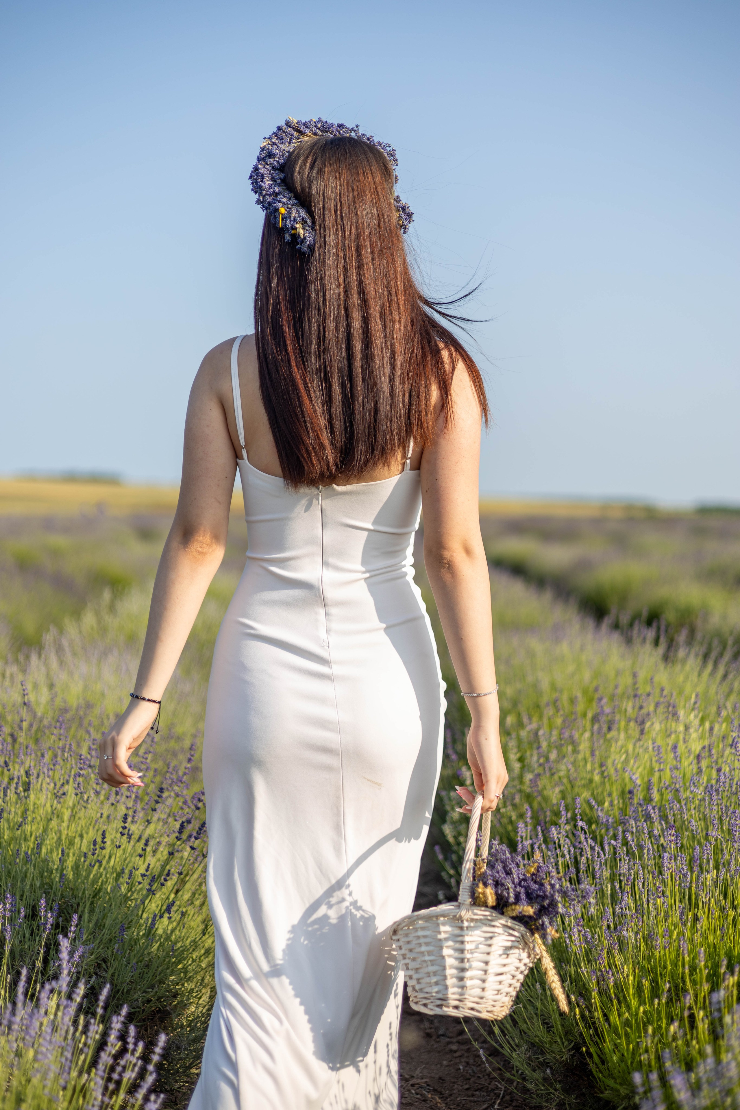 Sedinta foto in lanul de lavanda