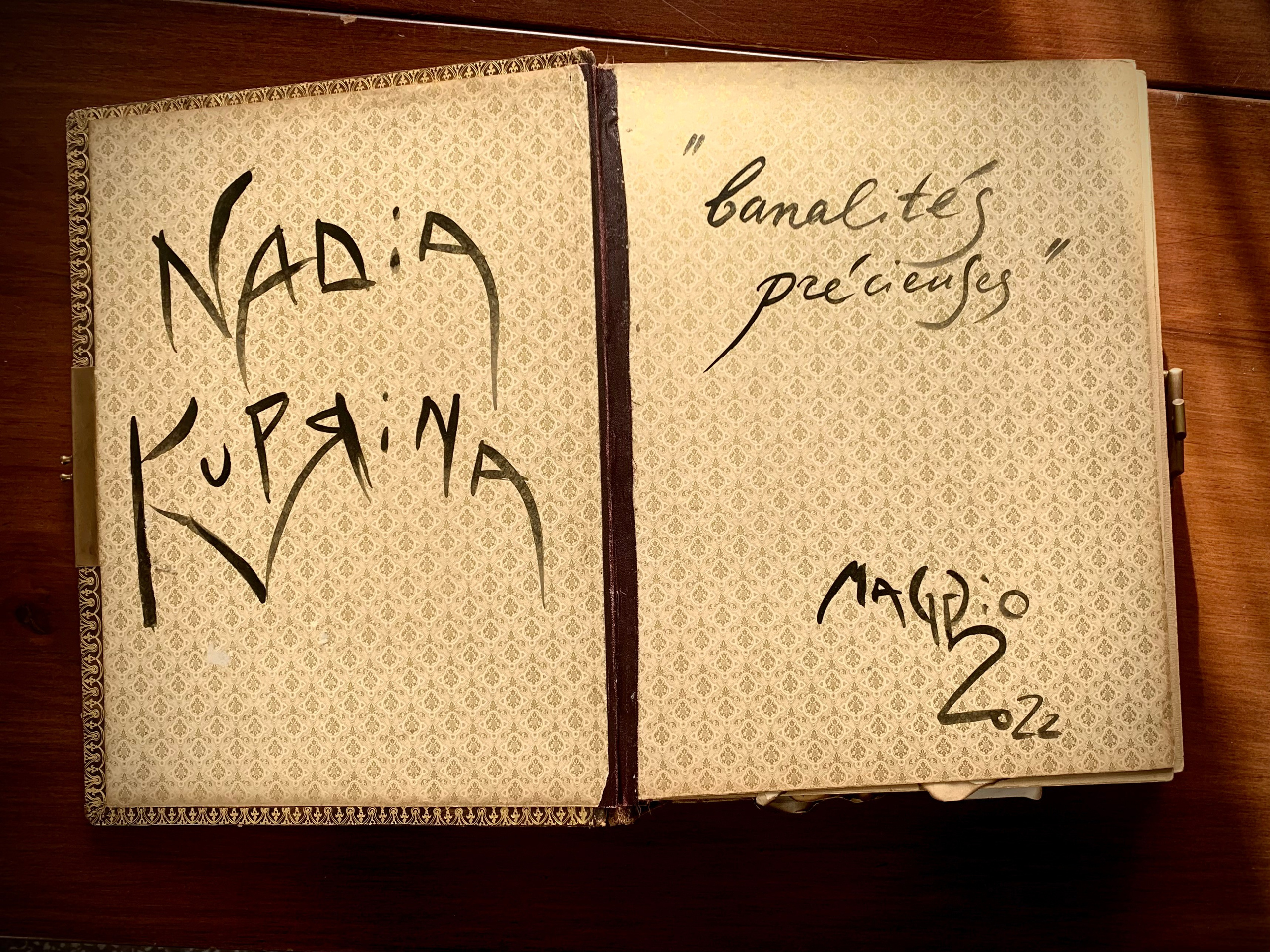 Unique book by artist