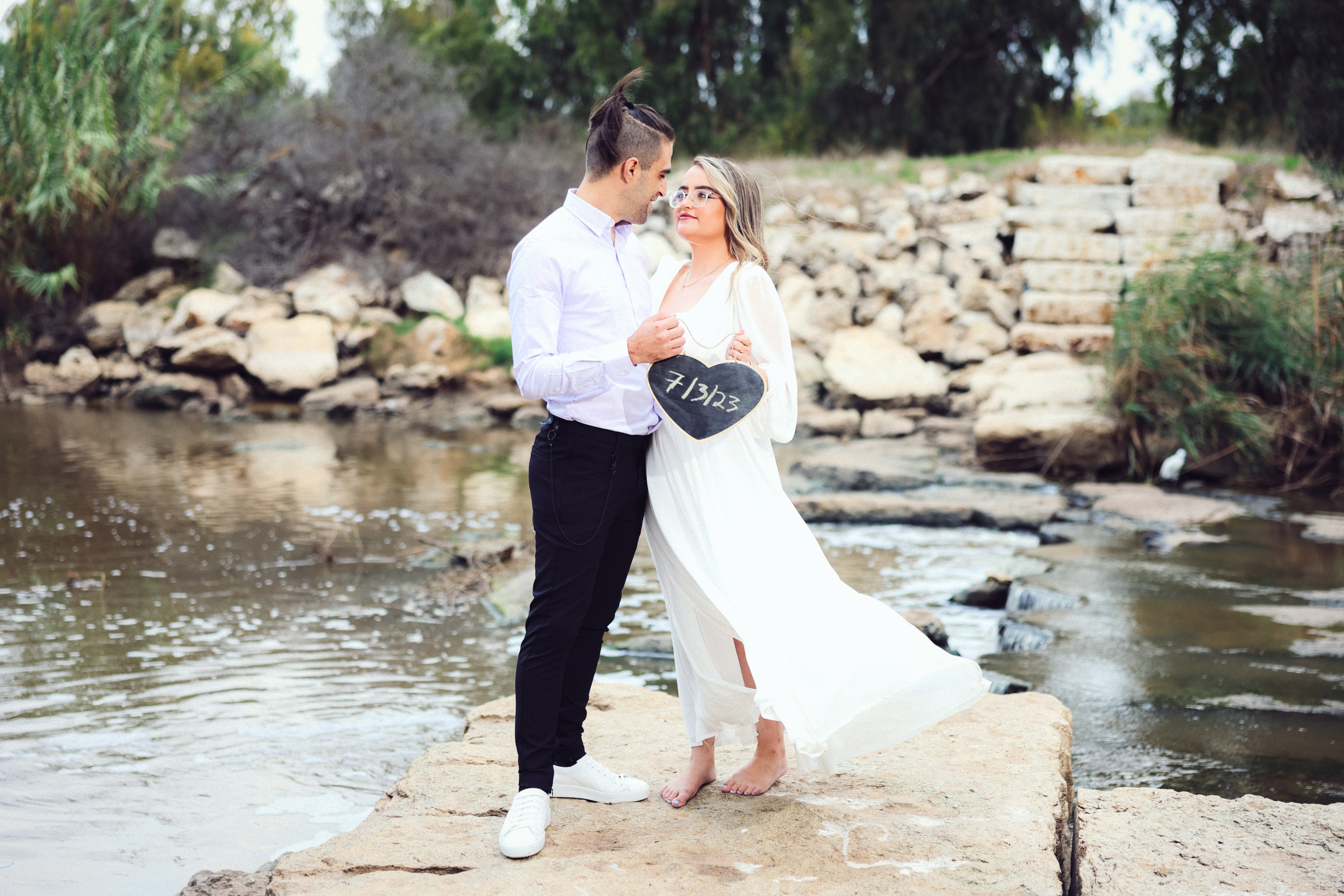 Beautiful couple. Time machine Studio