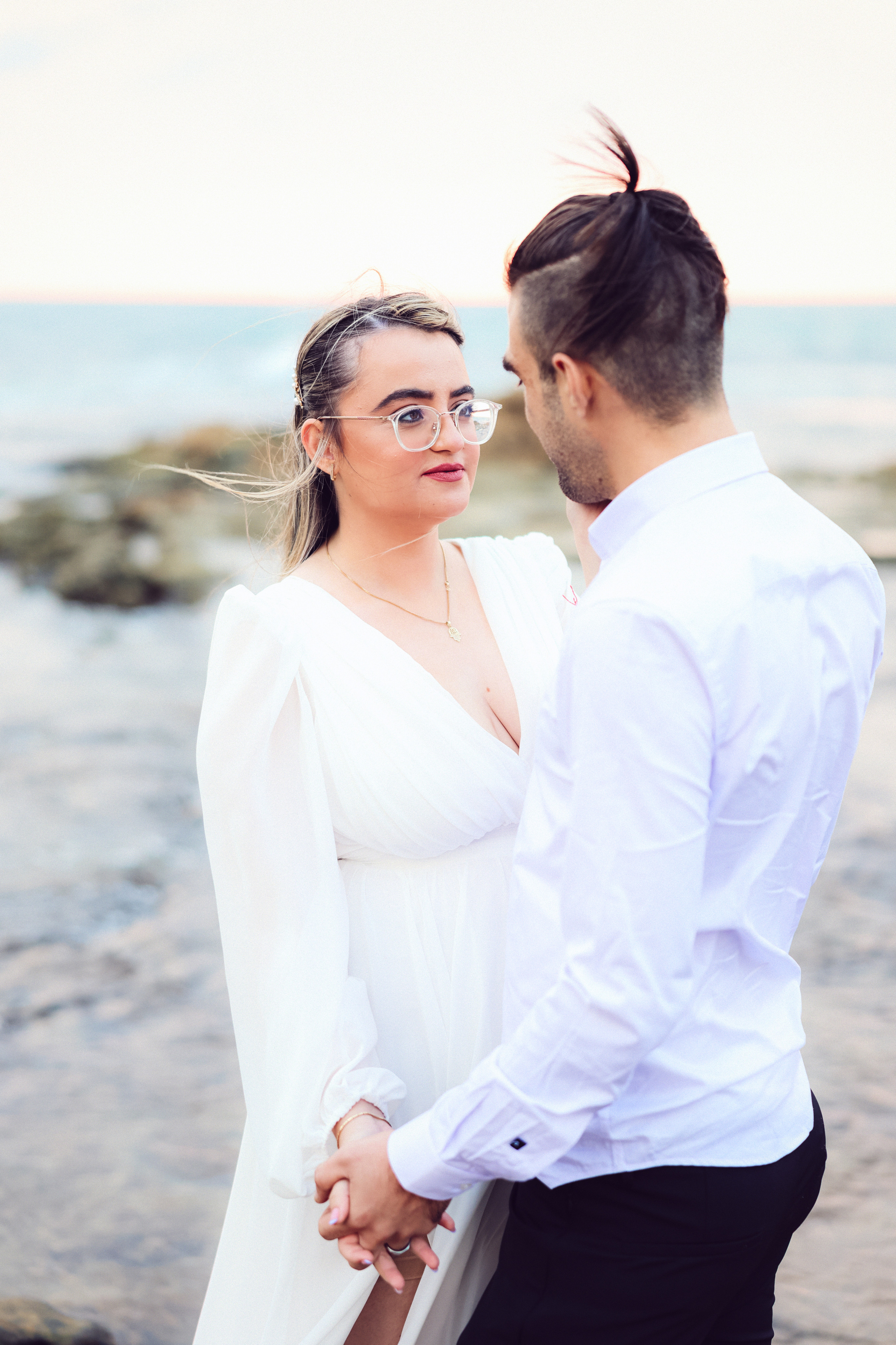 Beautiful couple. Time machine Studio