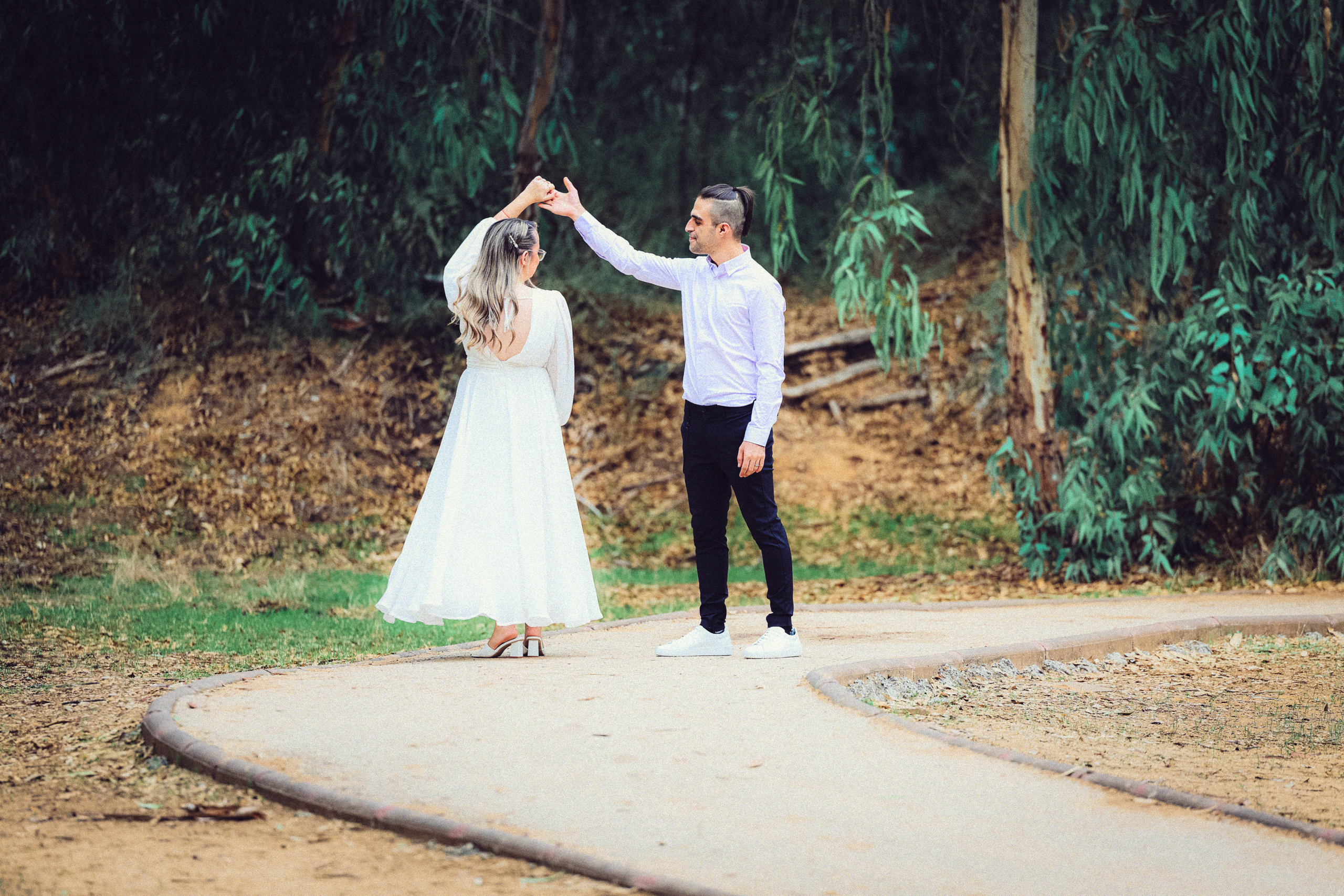 Beautiful couple. Time machine Studio