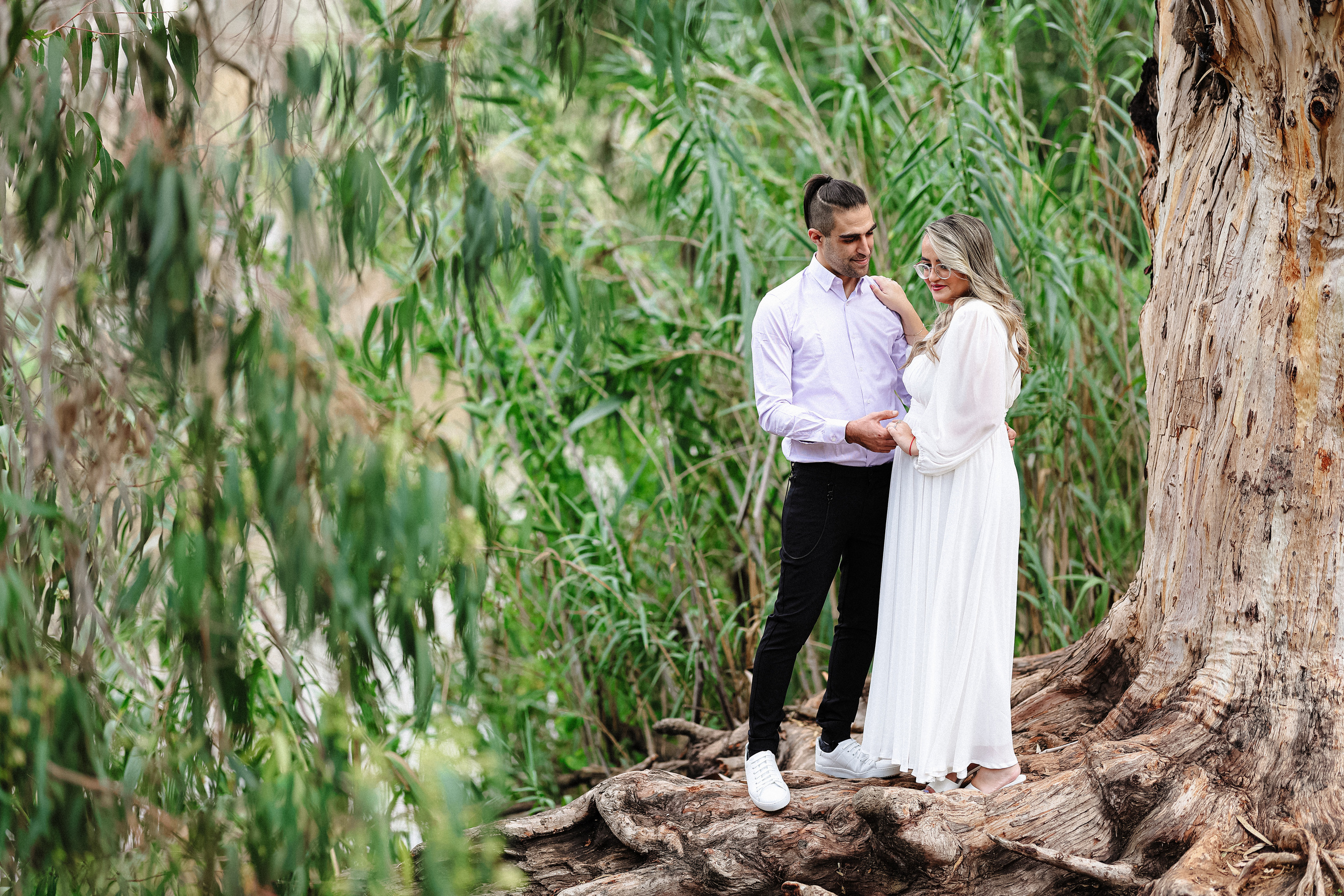 Beautiful couple. Time machine Studio