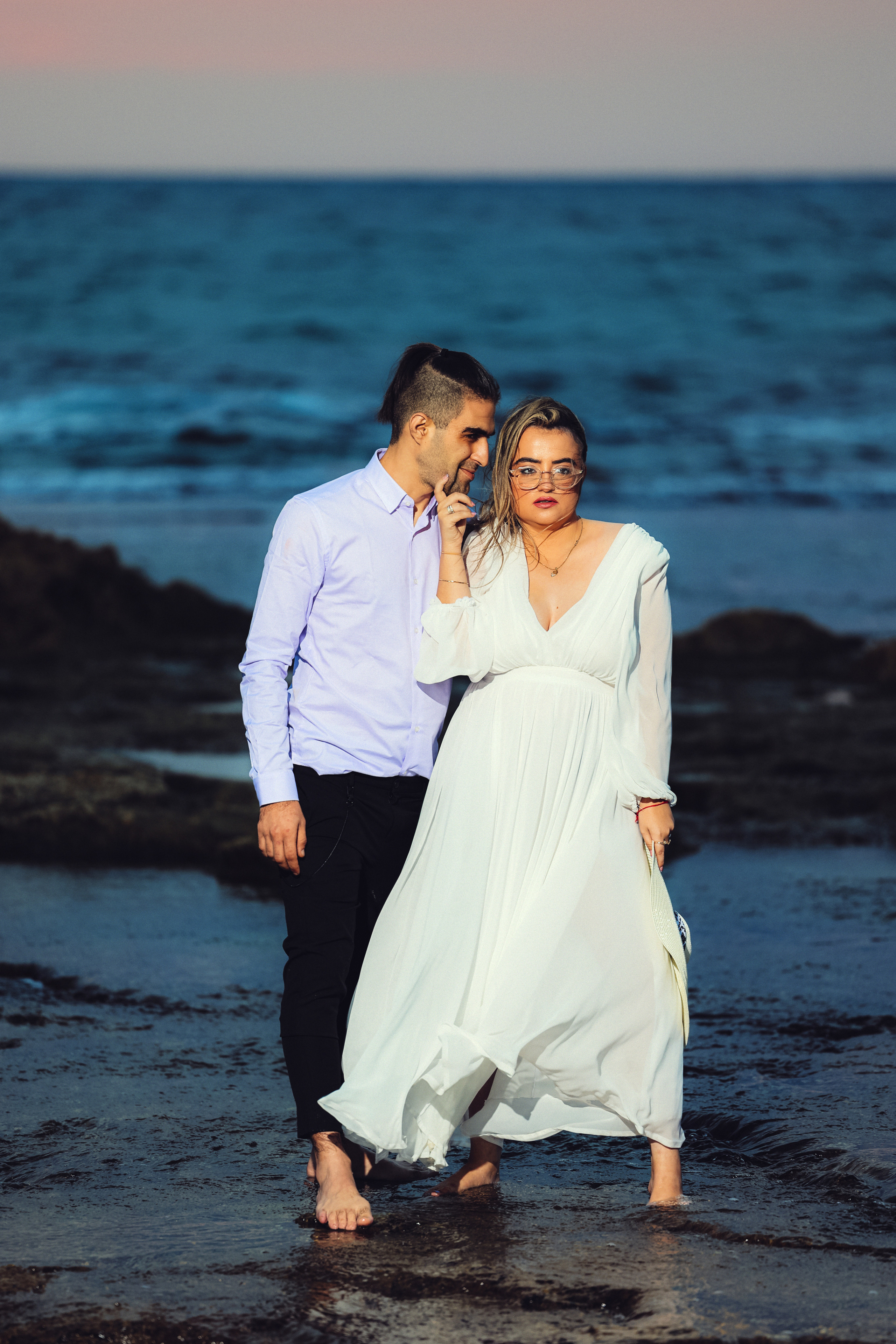 Beautiful couple. Time machine Studio