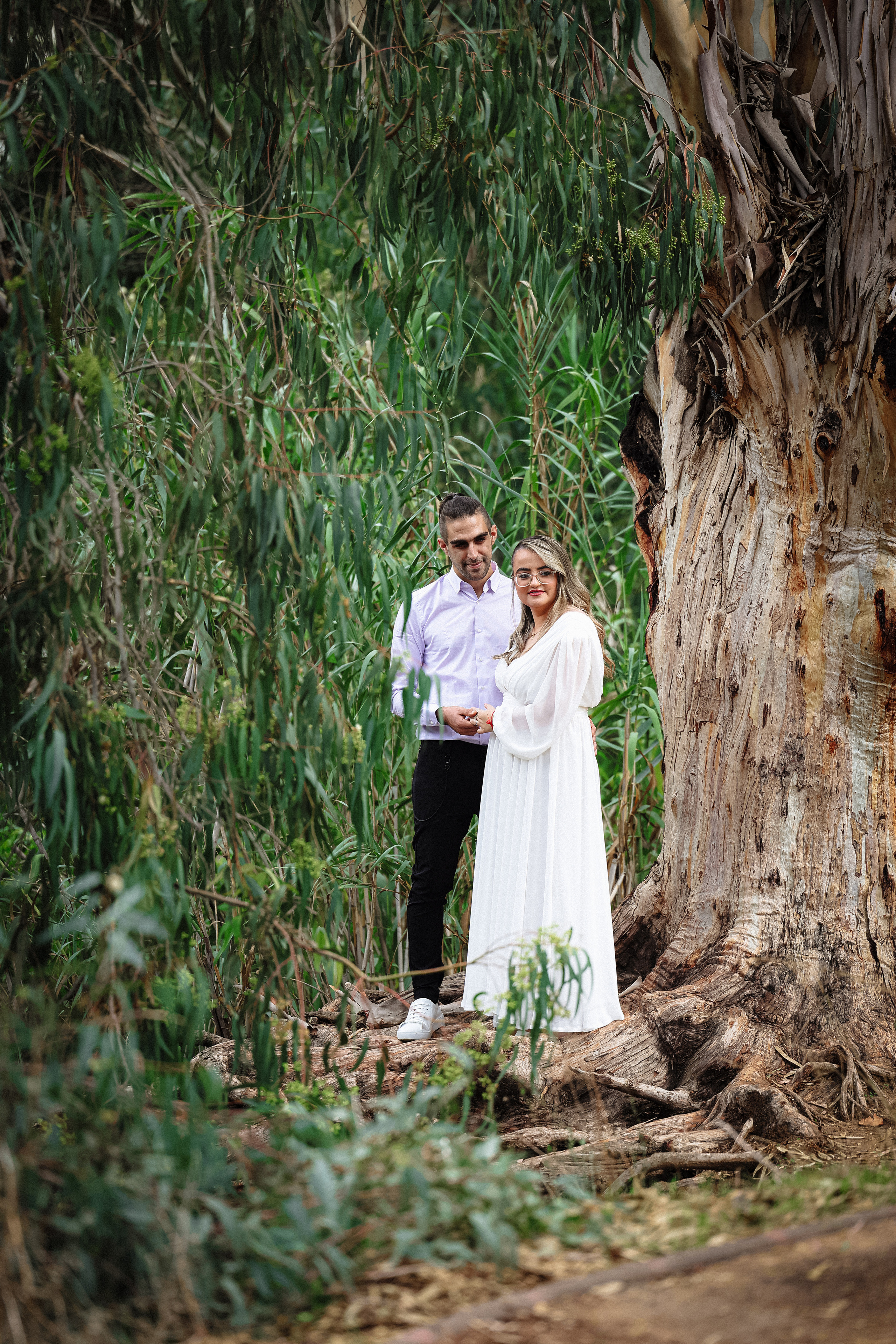 Beautiful couple. Time machine Studio