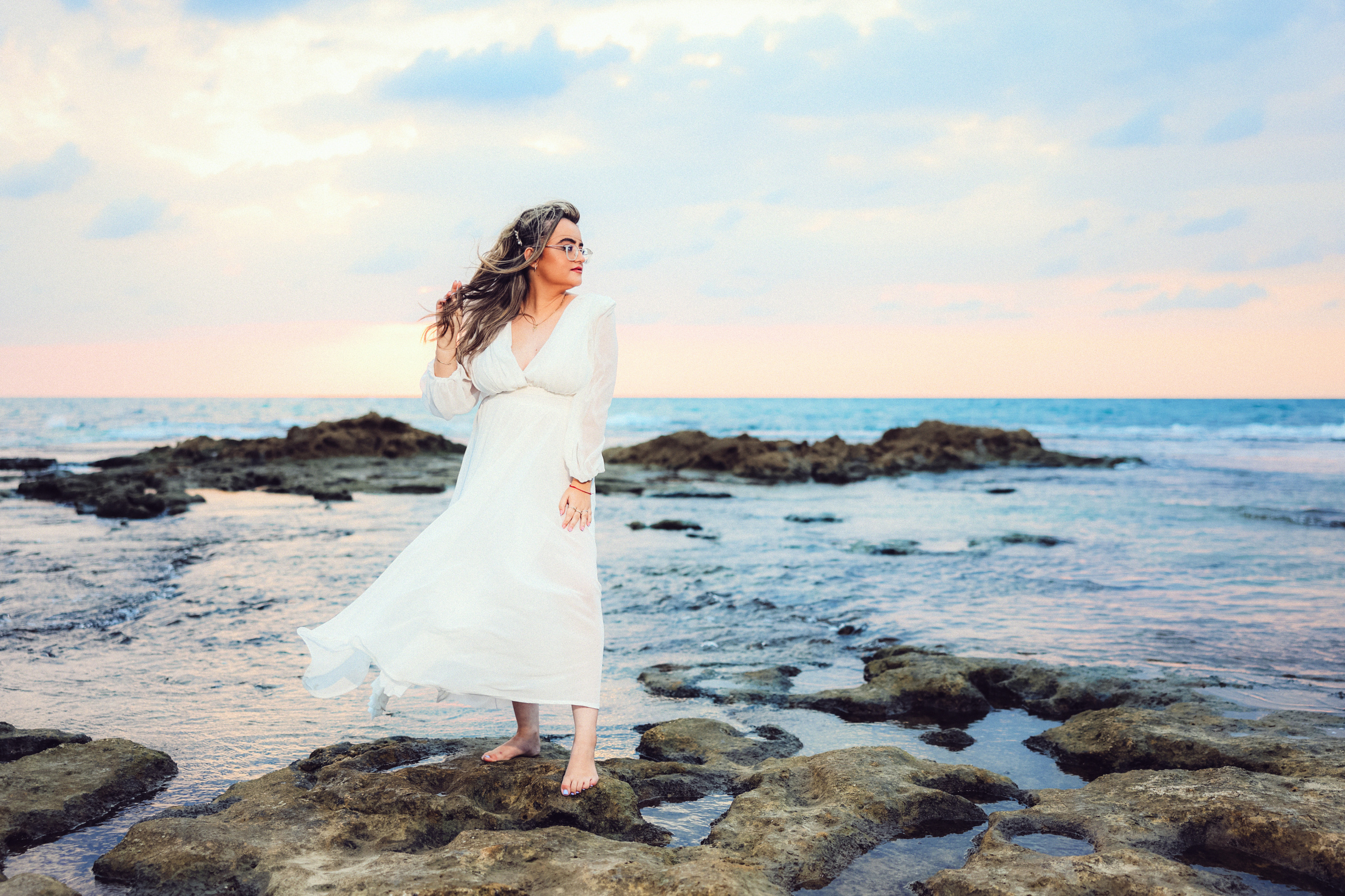 Beautiful couple. Time machine Studio