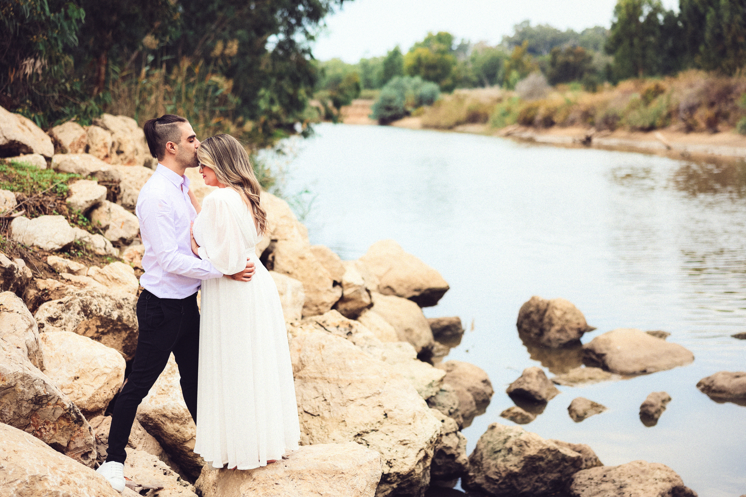 Beautiful couple. Time machine Studio