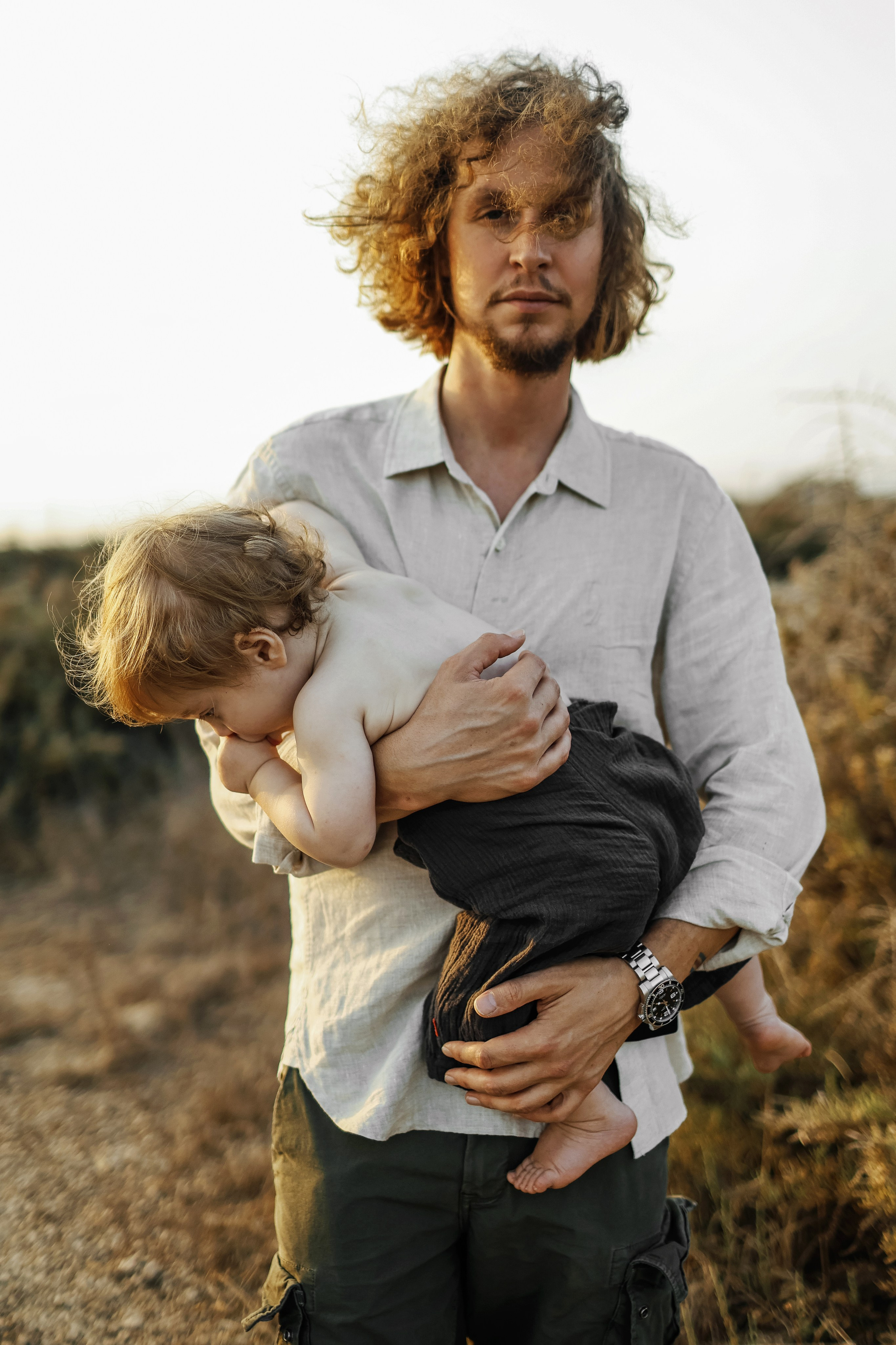 Little curls in Atlit. Family photographer in Israel