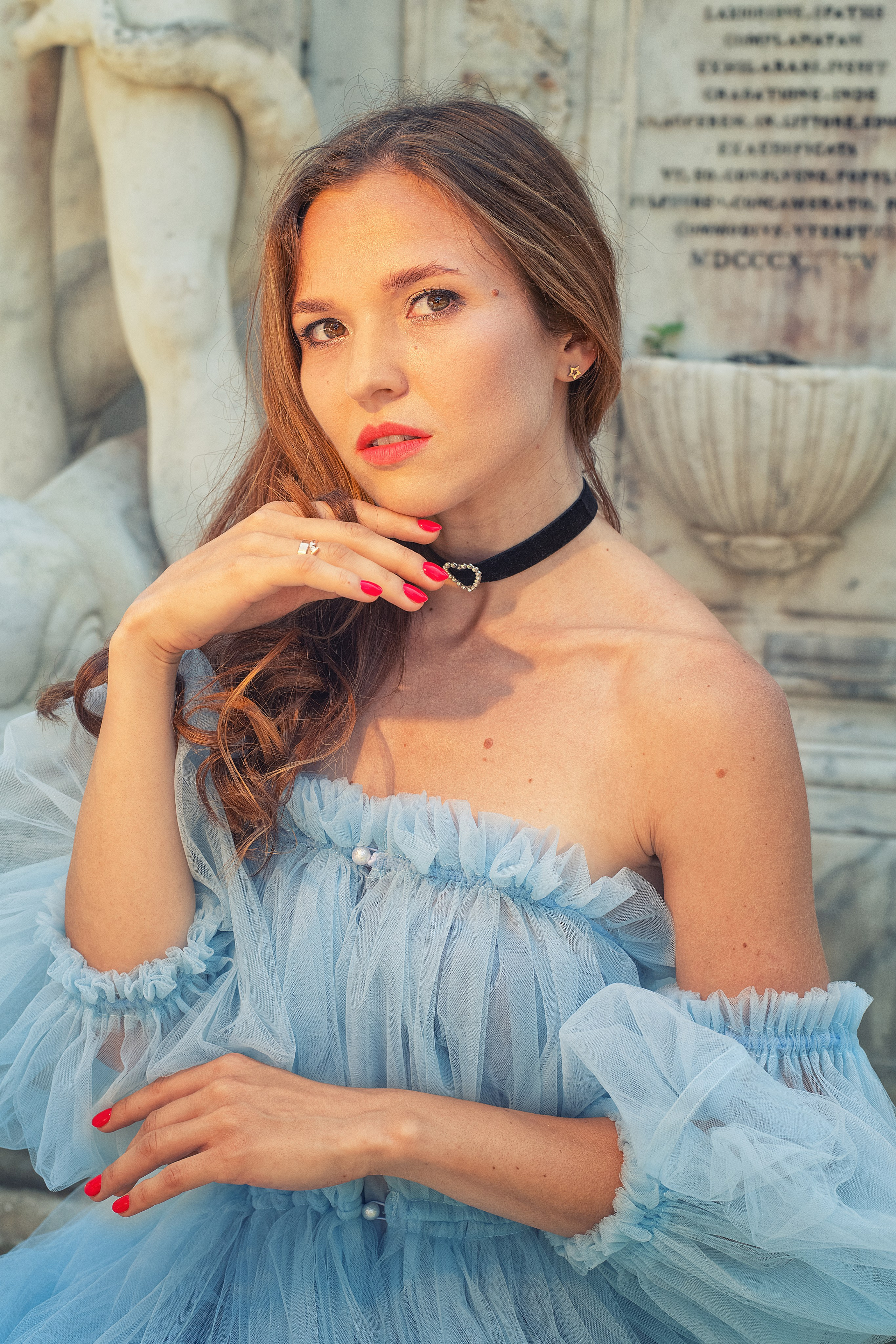 Photoshoot in tulle dresses. Фотограф в Неаполе