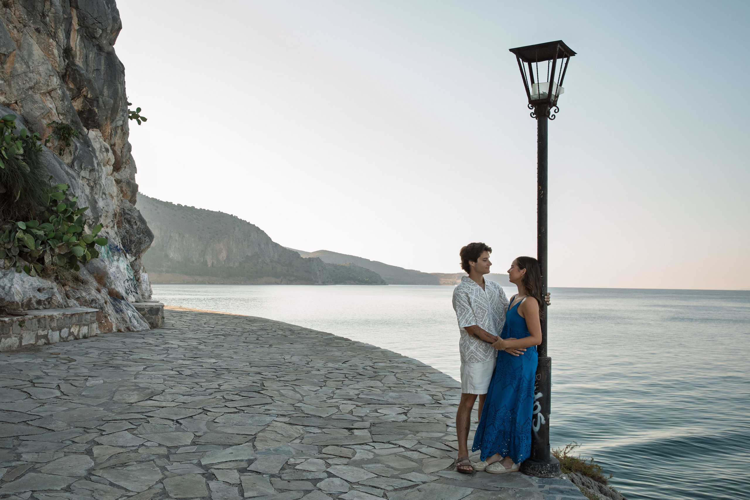 Evan & Sofia (USA). Photographer Anya Khasapi. Nafplio, Greece