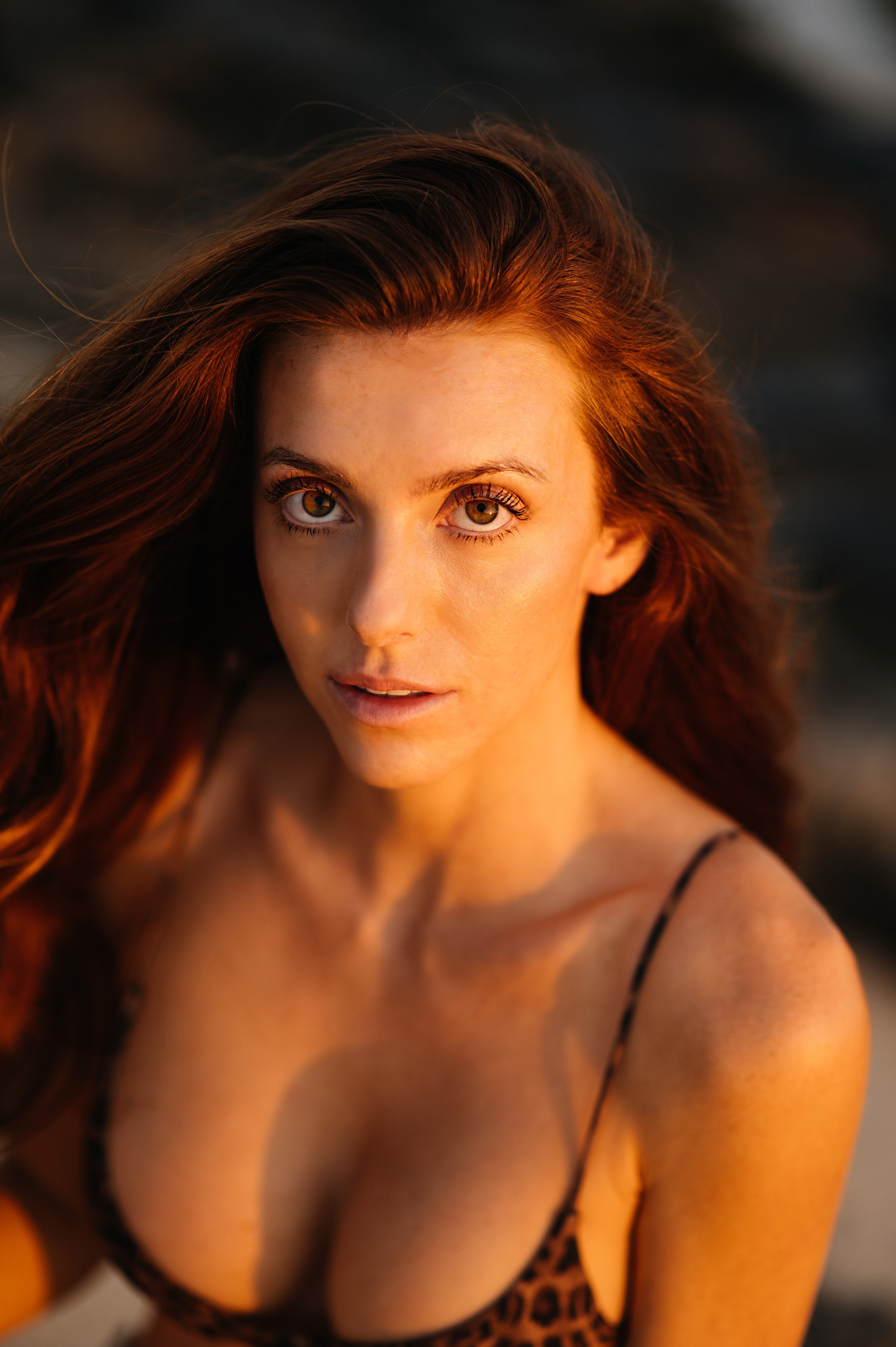 На закате. Фотограф на Кипре