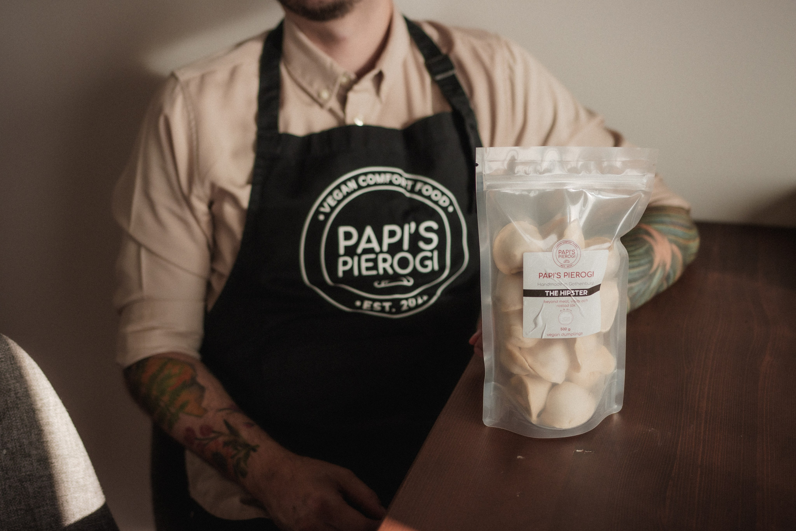 Papis Pierogi — vegan-comfort food. Photographer in Gothenburg Aleksandra Stroganova