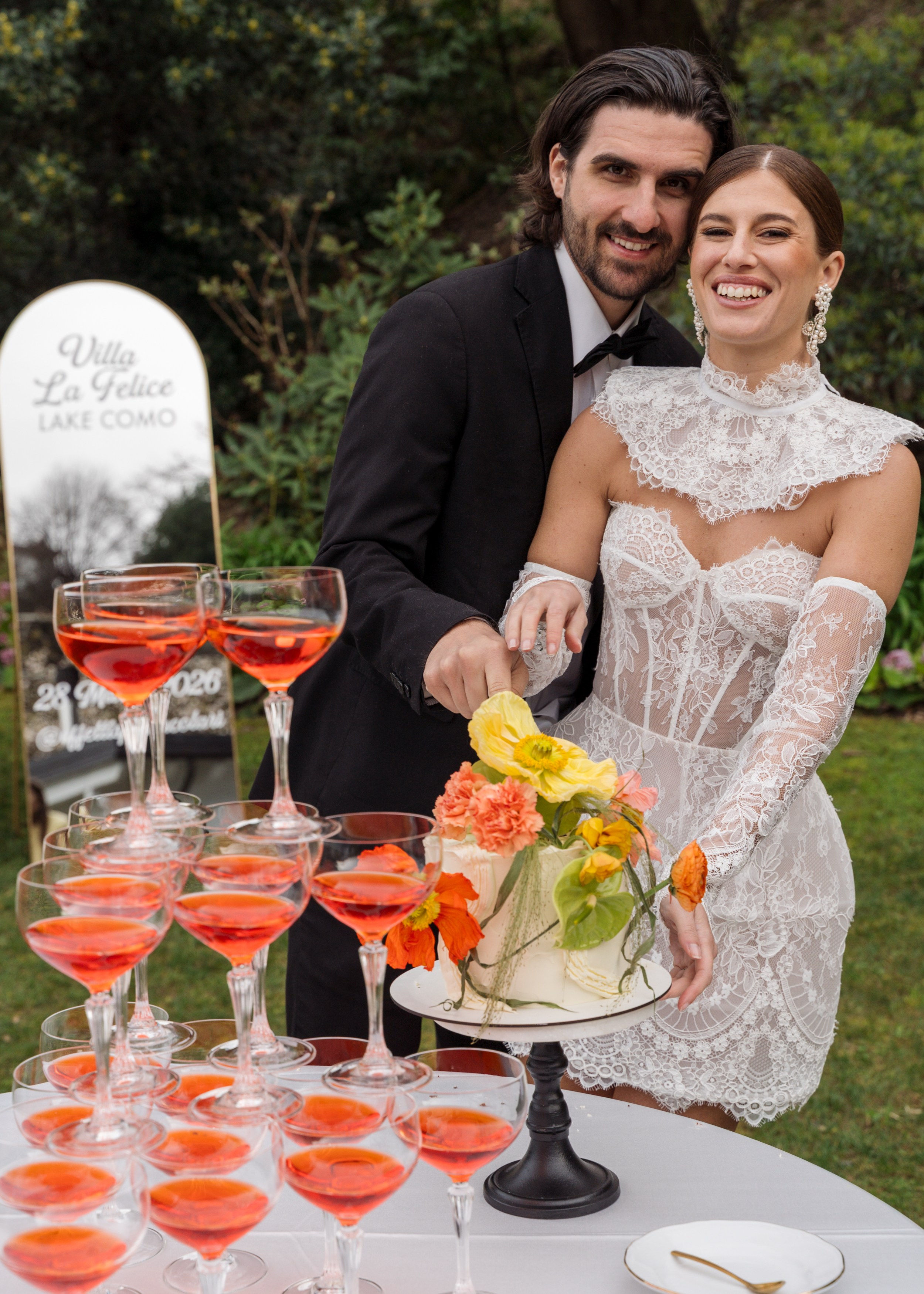 Serena & Dave Aperol Wedding. Proposal Photographer in Lake Como