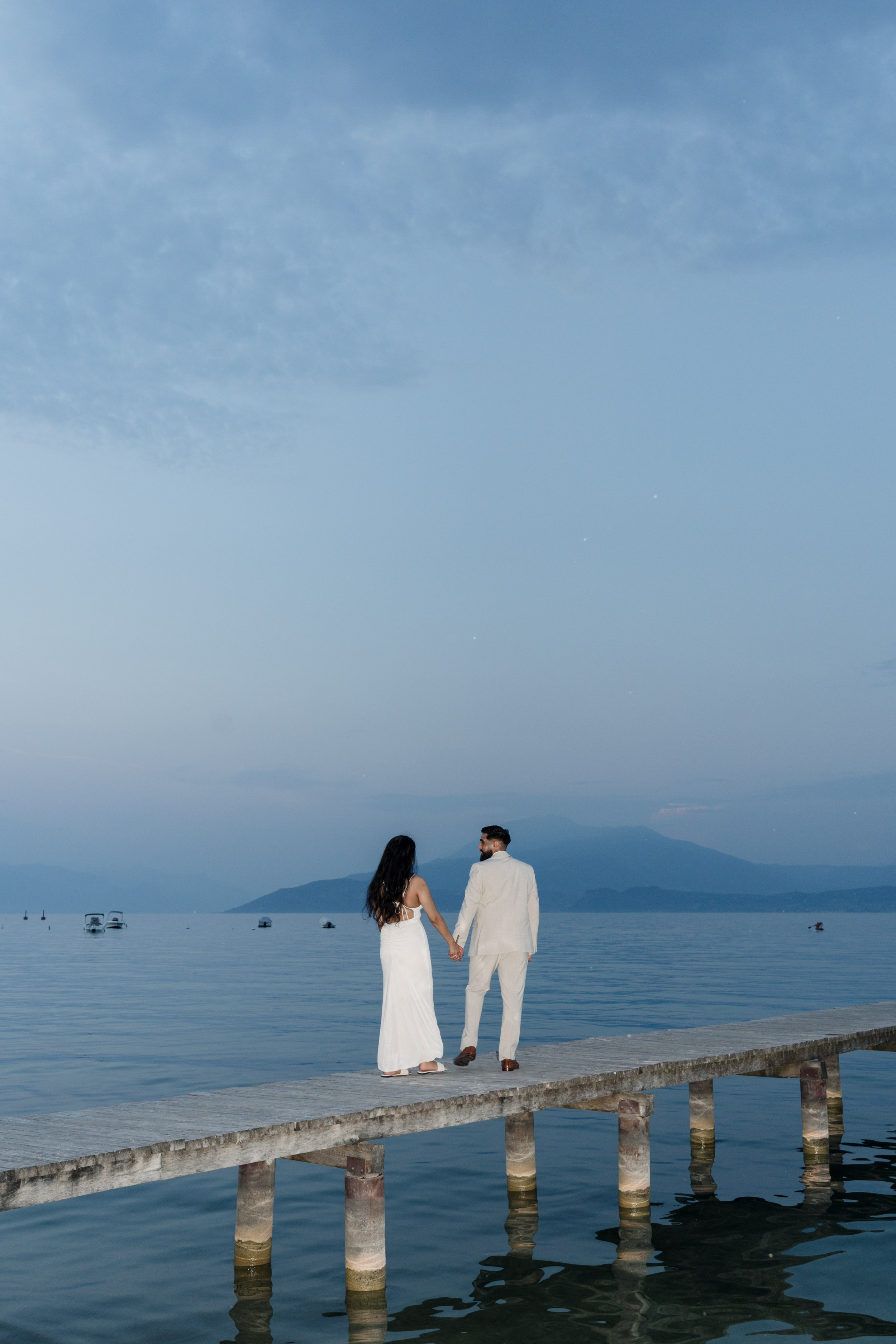Lake Garda Rooftop Proposal. Lake Como Proposal Photographer | Surprise Proposals & Engagements