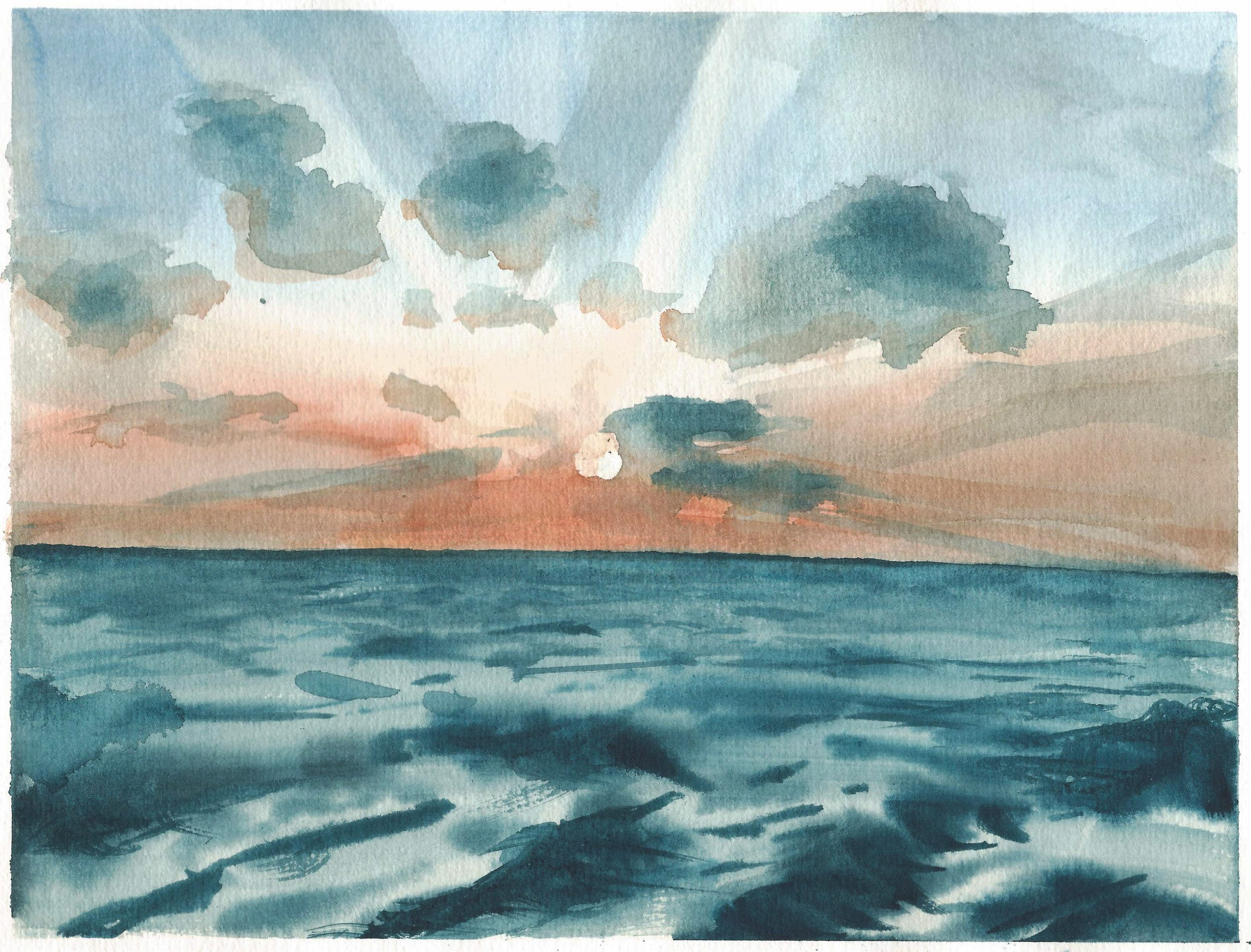 Nature landscapes. Angelina Sorokopud. Artist in Strasbourg