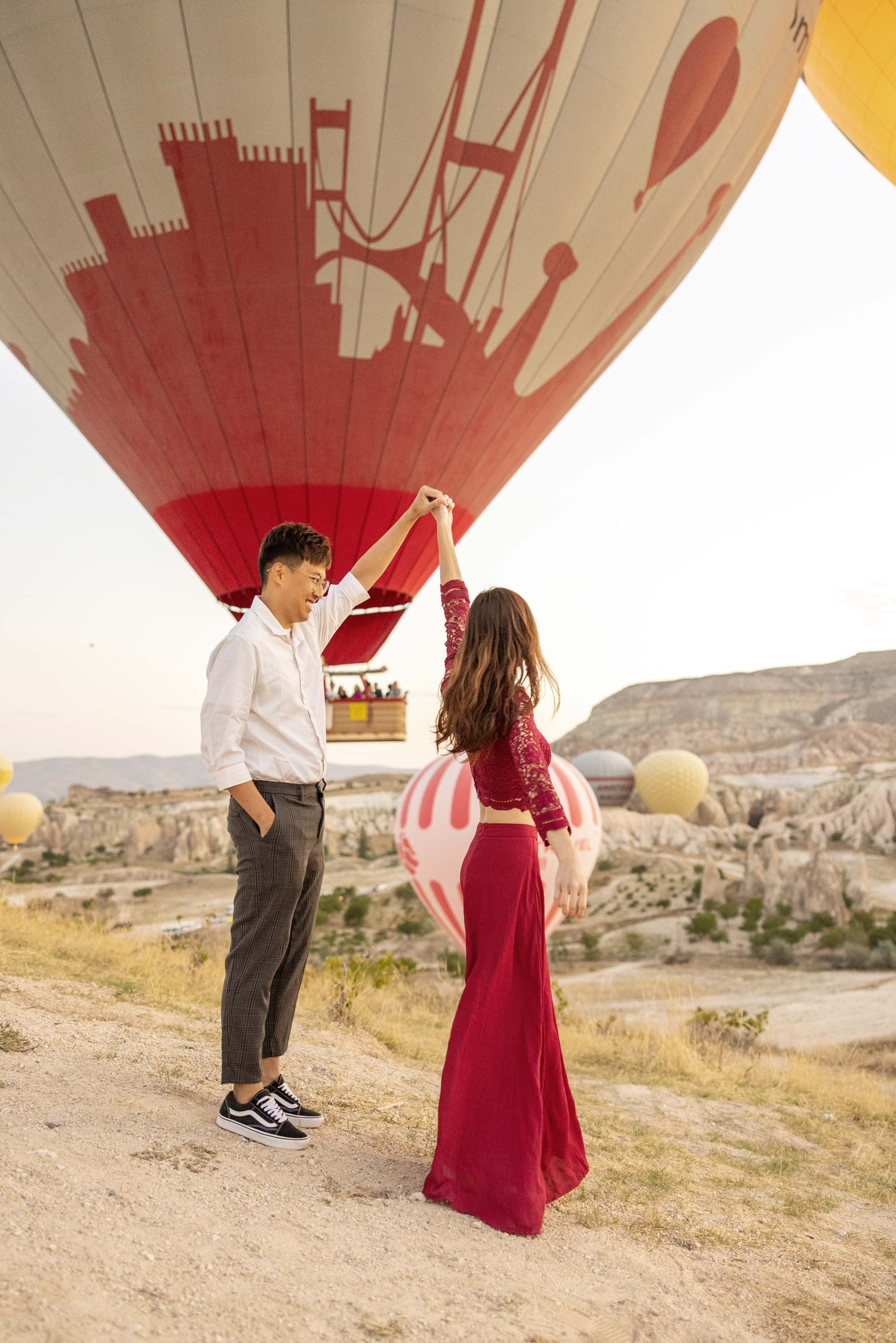 Couple photo shoot in Cappadocia. Julia Ganch I Fashion Wedding Photography I Cappadocia Turkey