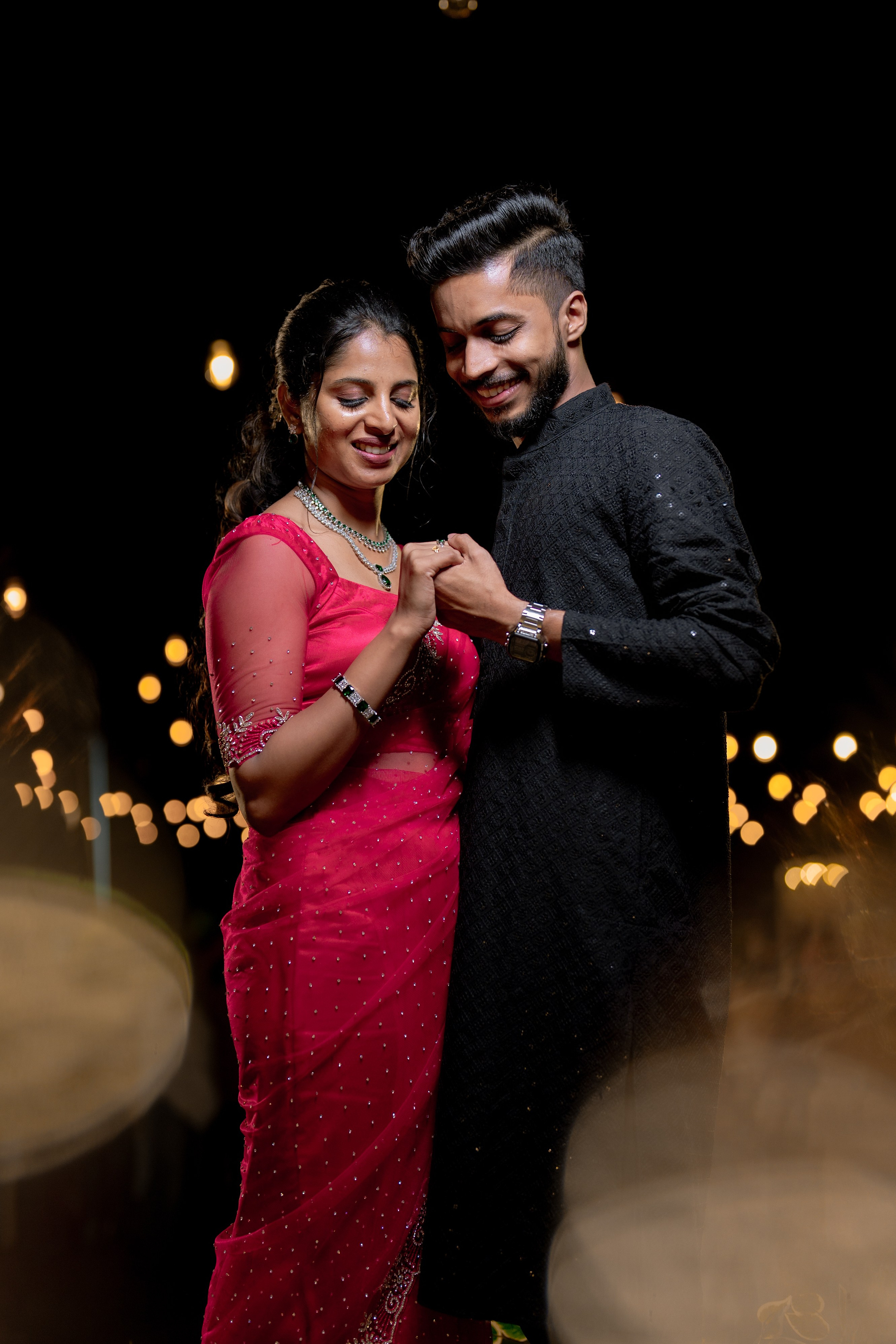 Engagement Ft. Aneesha & Mathew. Fine art Wedding Photographers in India & Canada