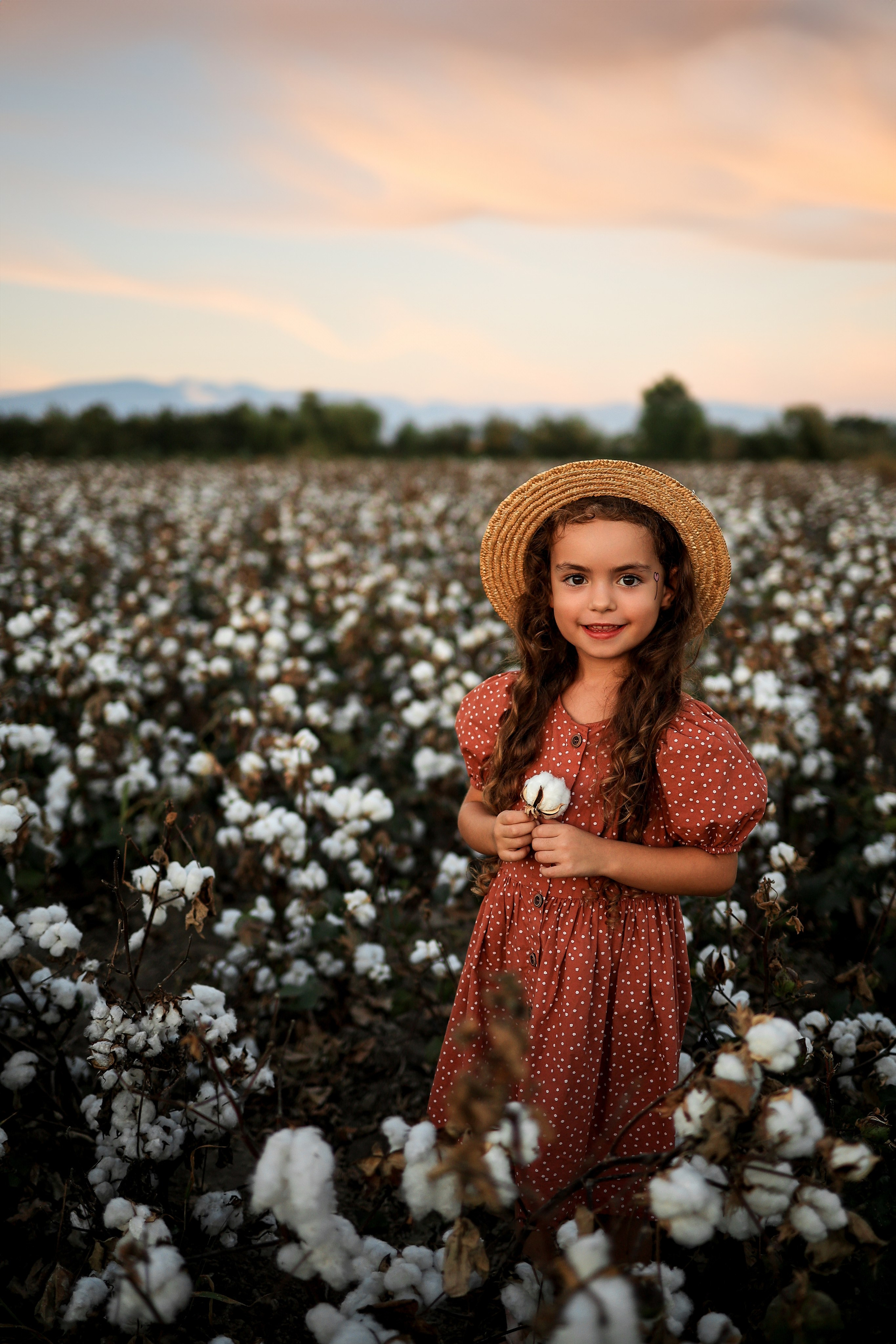 Фотосессия на хлопковом поле. Фотограф в Турции, Анталии, Кемере, Белеке, Сиде, Каше, Калкане, Фетхие