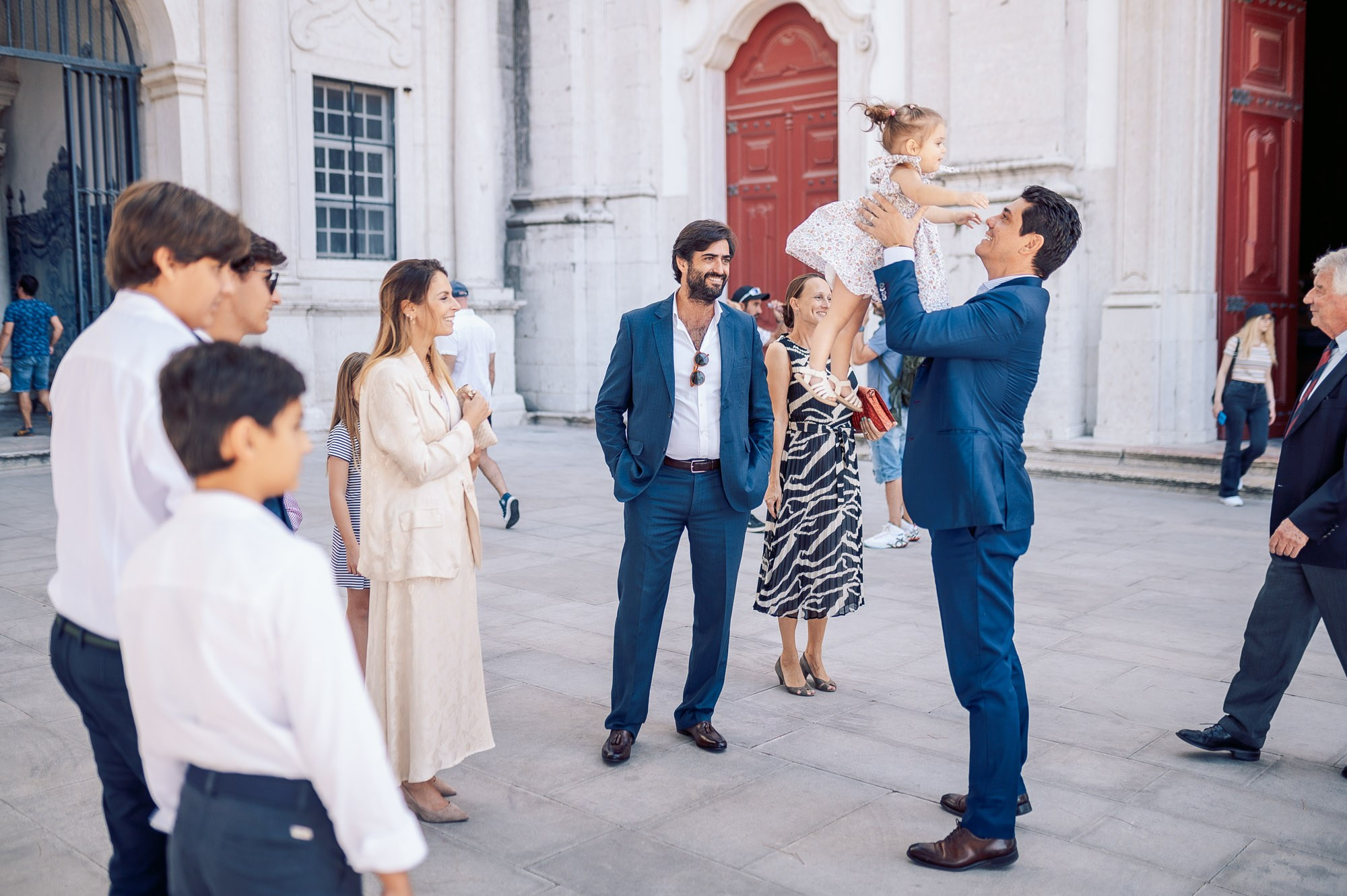 photography of a Catholic baptism in Lisbon