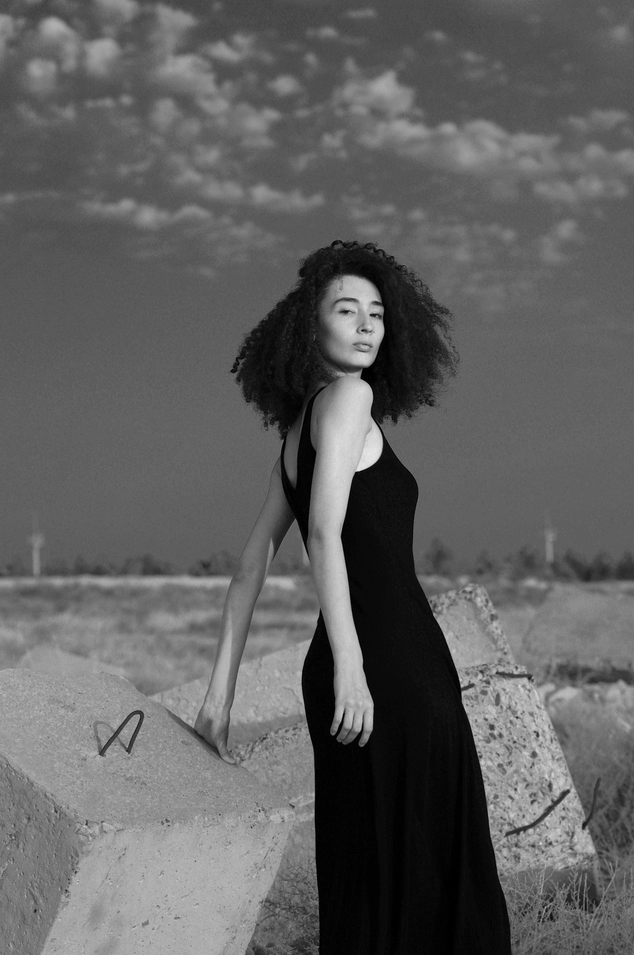 Sophia / Blocked. BNW Around Photography