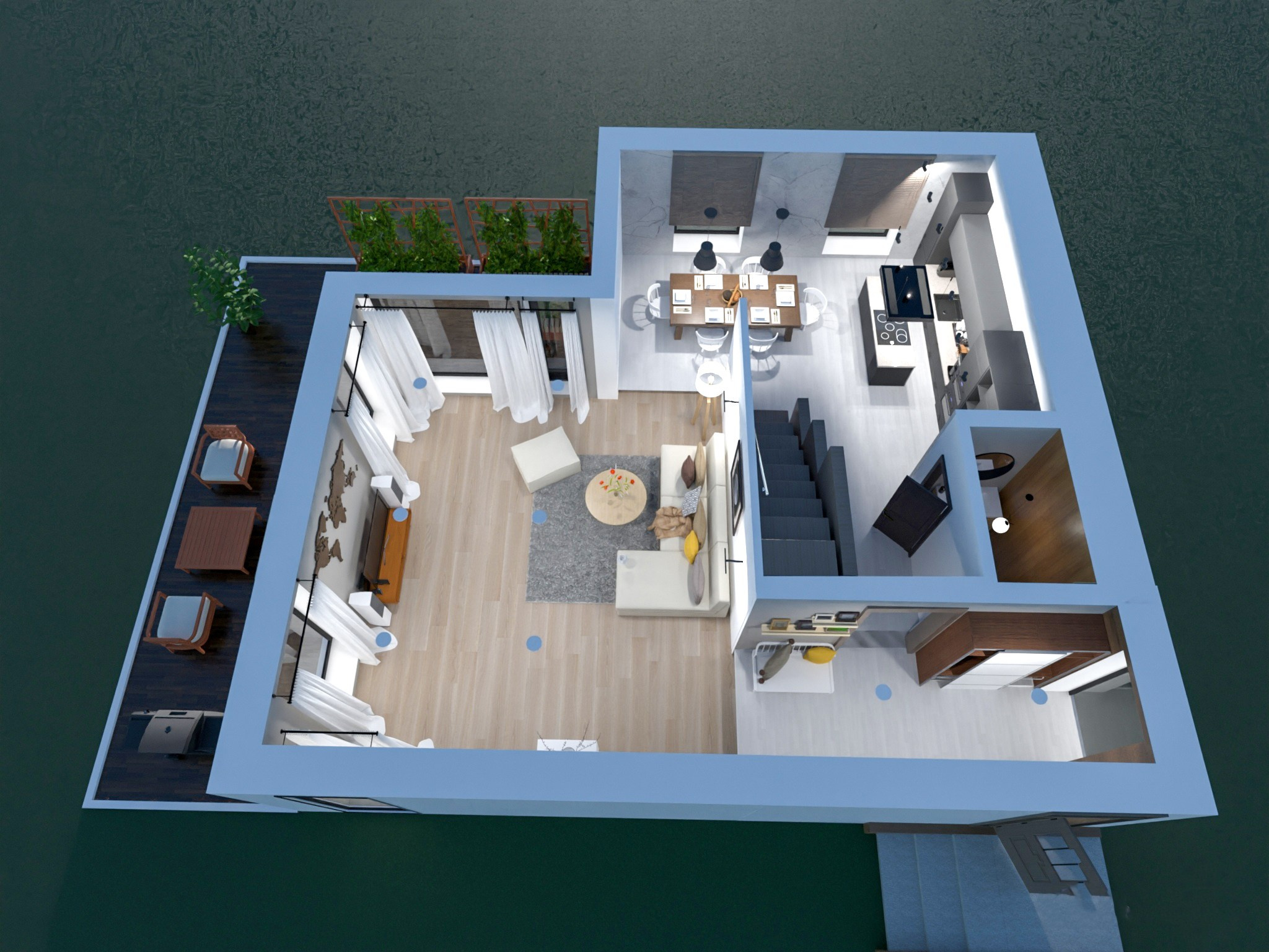 Pagubės sodų 11-oji 16, Vilnius. Namas su nepilna apdaila. Elina Sapiega fotografė Vilniuje