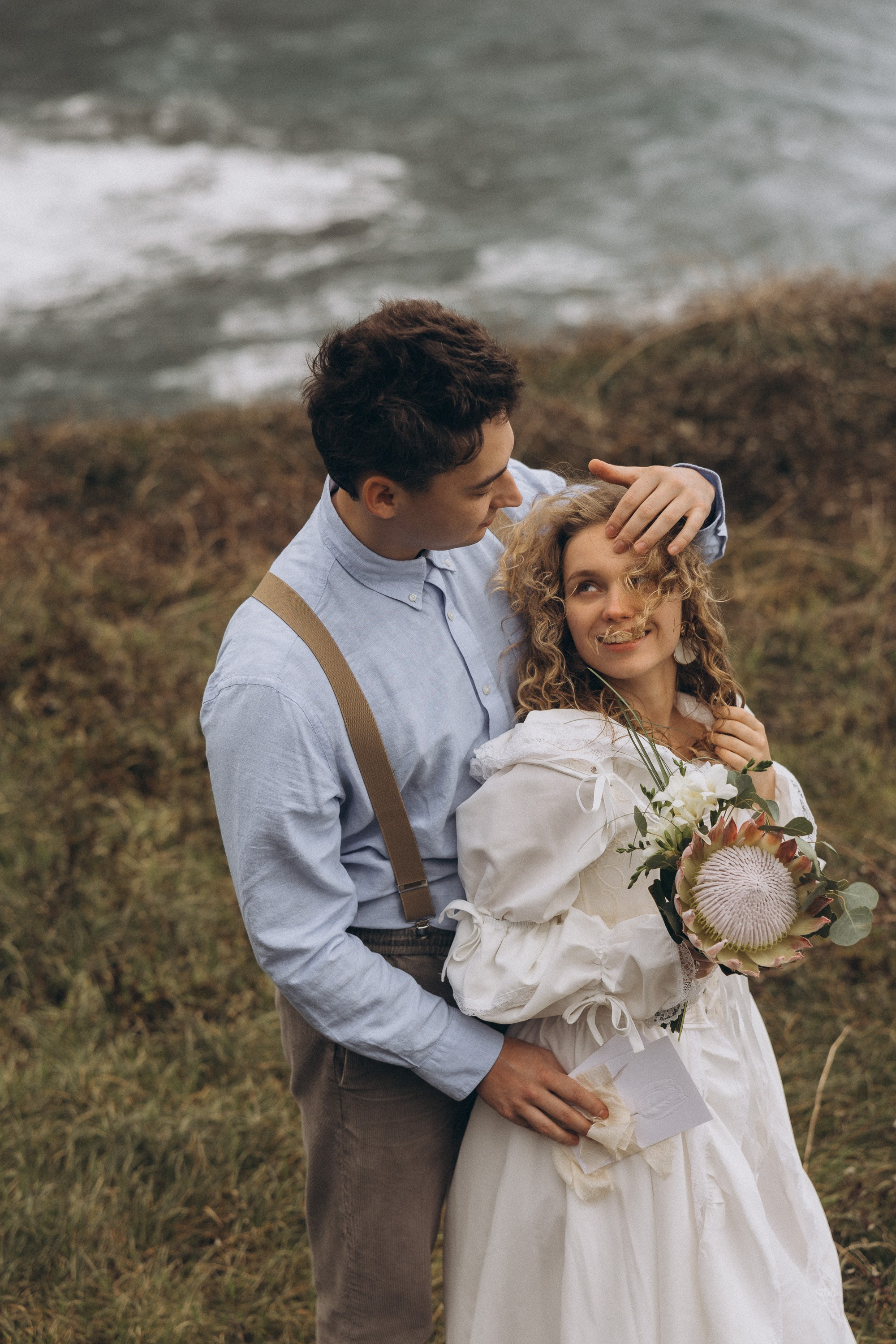 Elopement in Madeira — couple exchanging vows surrounded by dramatic island landscapes and ocean views