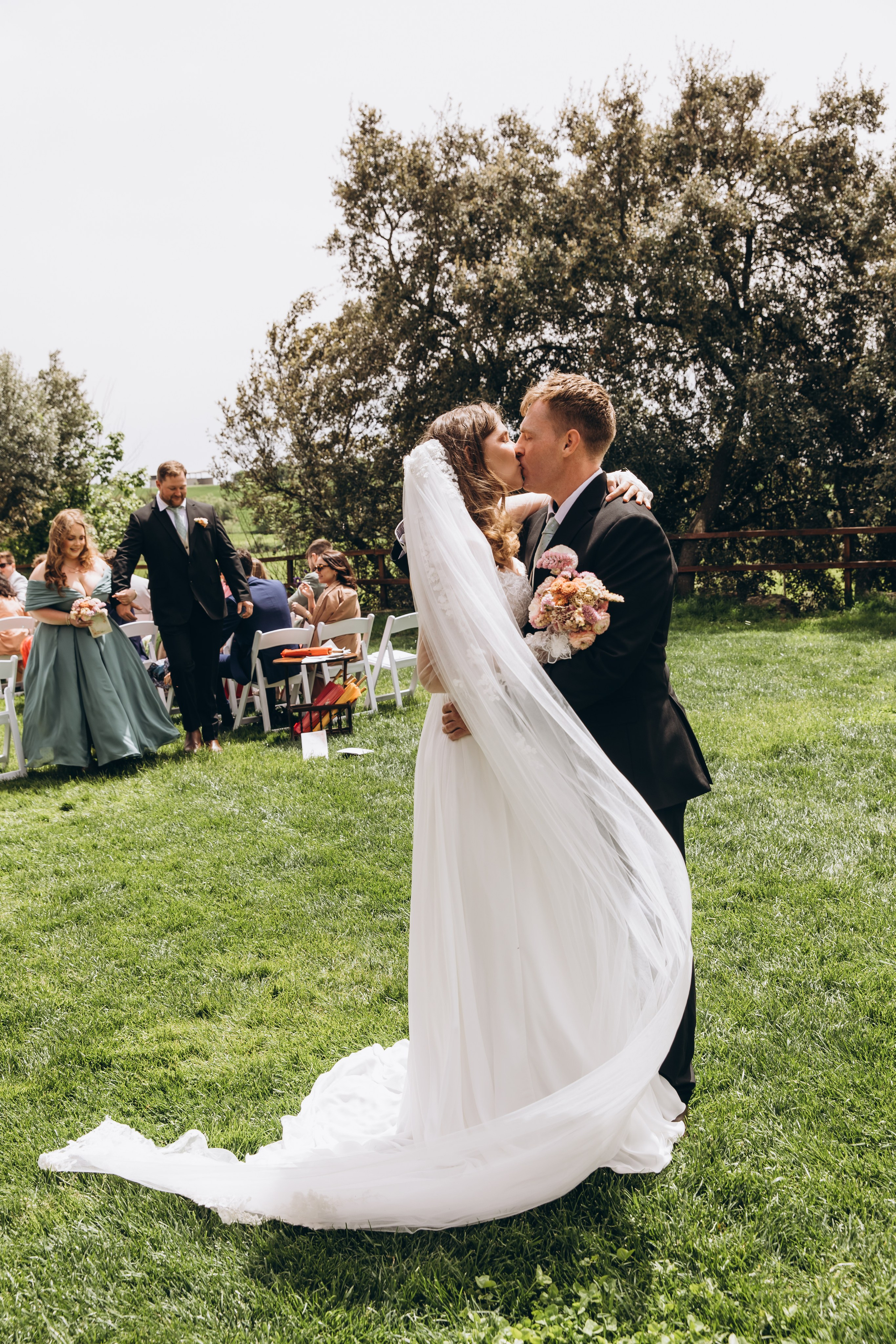 Bride in Barcelona old town – wedding videographer Europe.