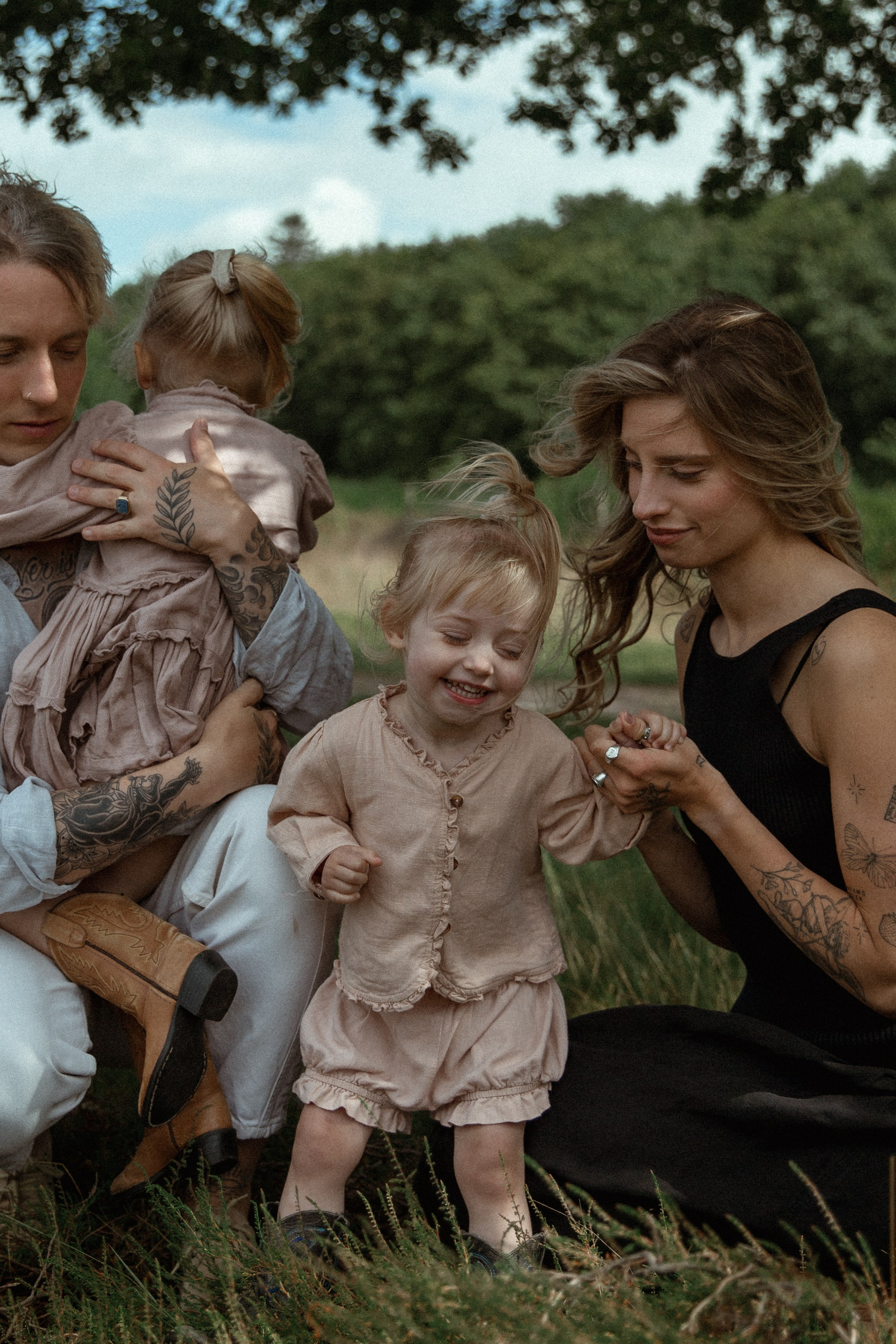 Family hugs. True self