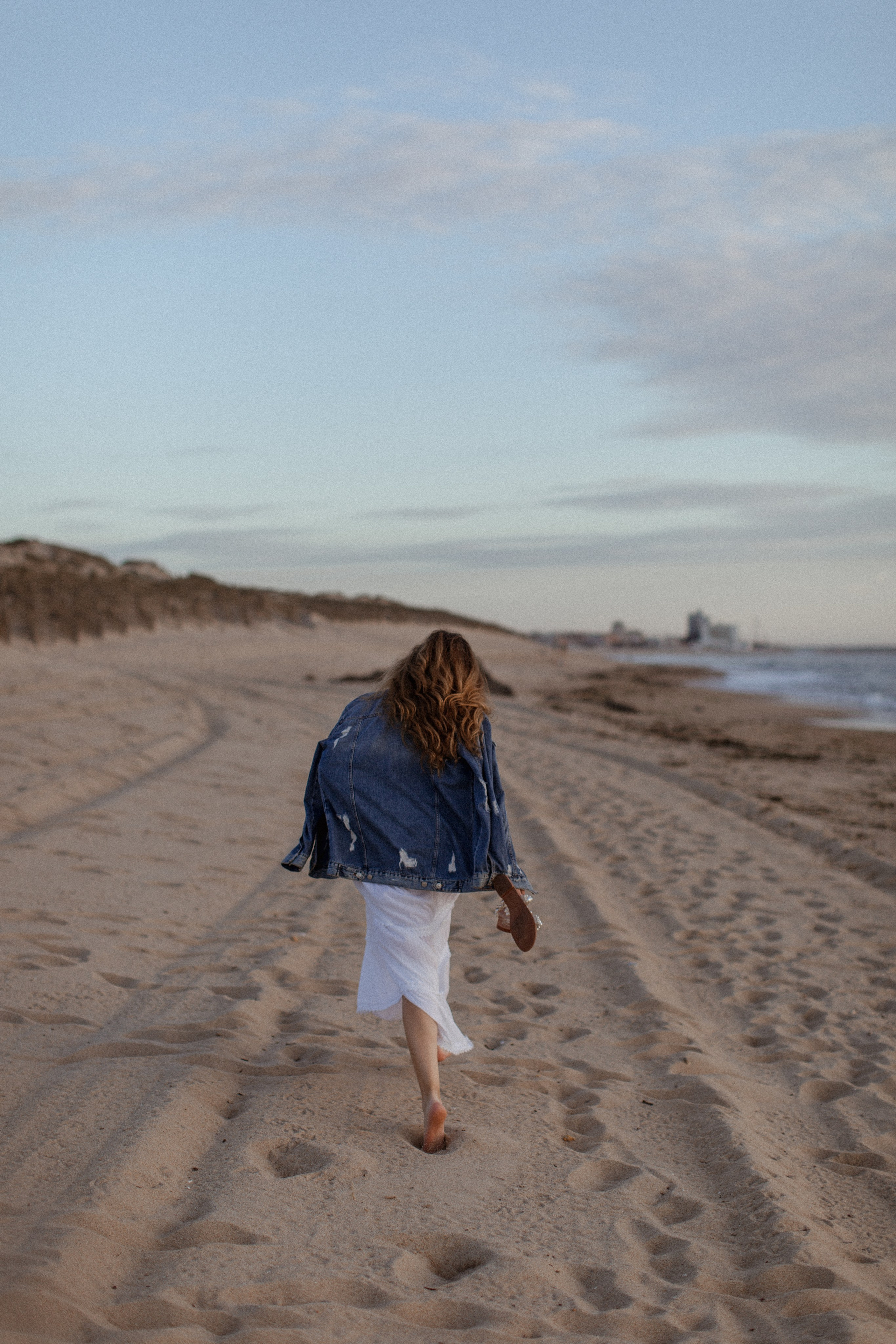 Sunset on the beach. True self