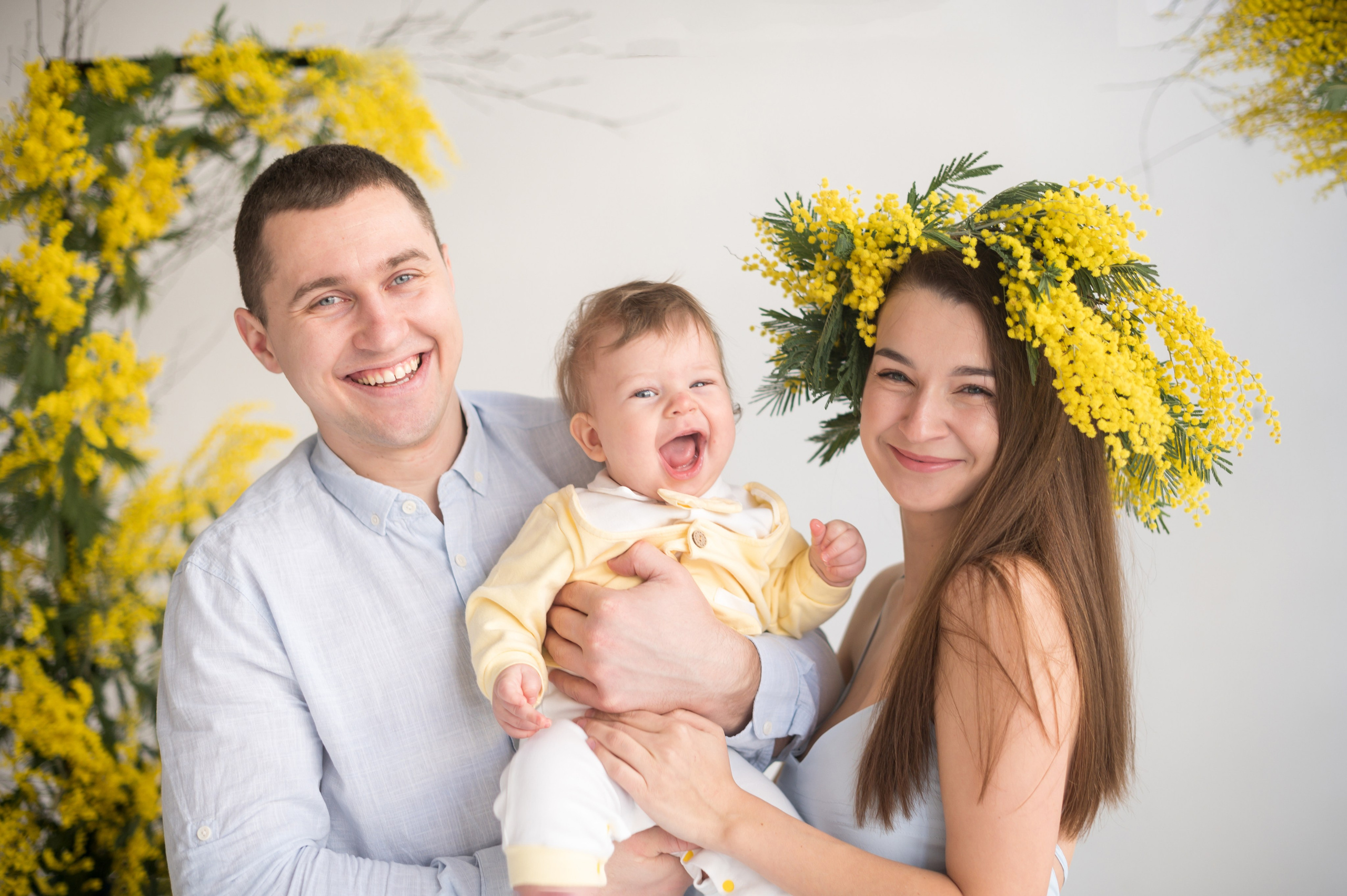 Семейная фотосессия в студии. Семейный и детский фотограф в Минске Надежда Савицкая