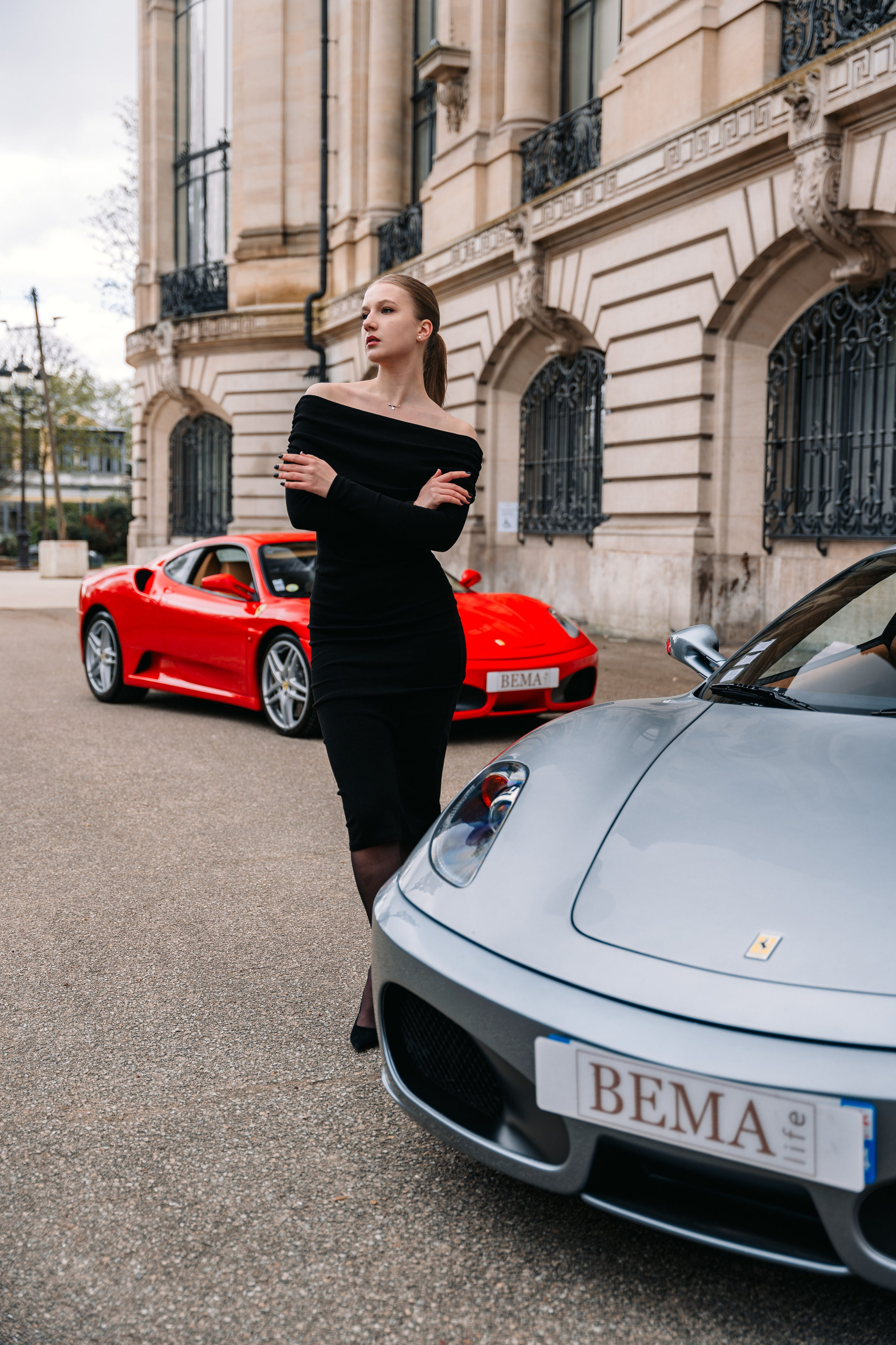Anna x Ferrari F430. Photographe de voitures à Paris — Vitalii Motruk