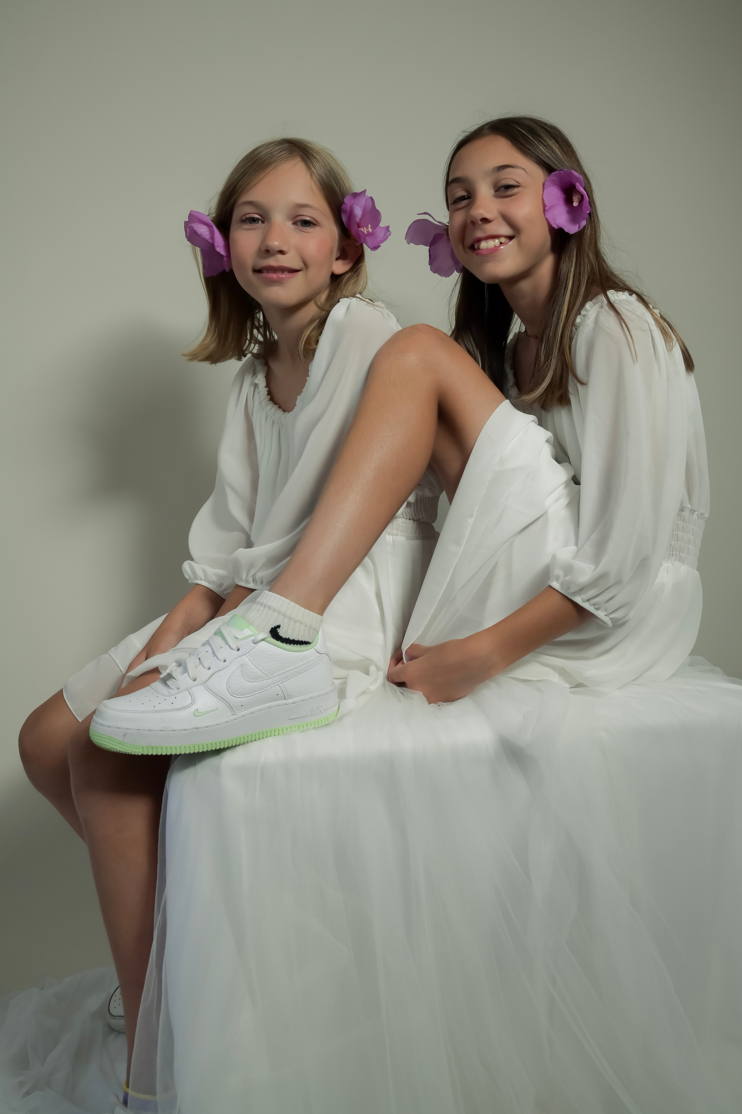 ELISA E SOFIA - SESSIONE FOTOGRAFICA ESTIVA LE SORELLE CON LA MAMMA