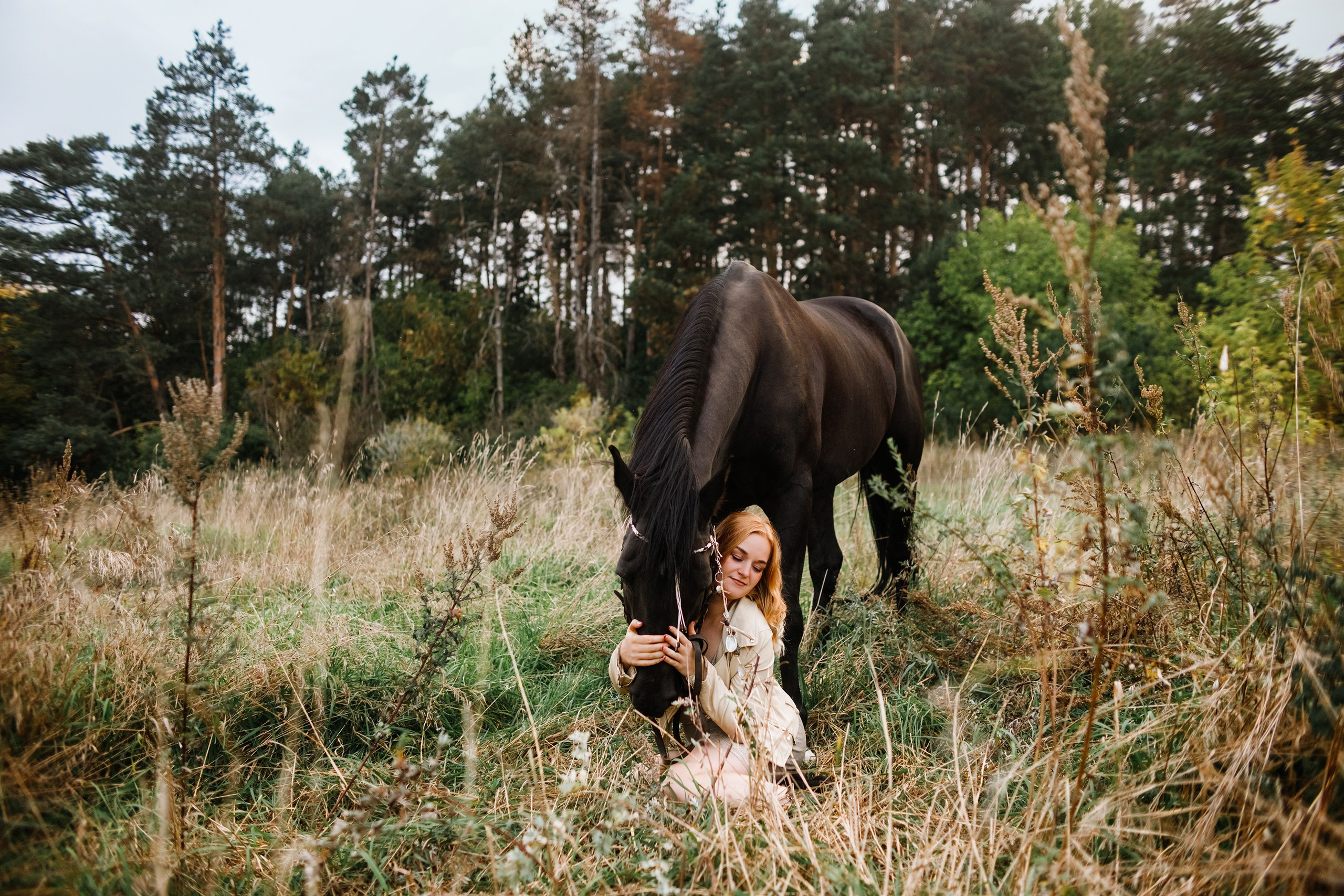 Victoria & her horses, autumn. Kaja | fotograf psów we Wrocławiu