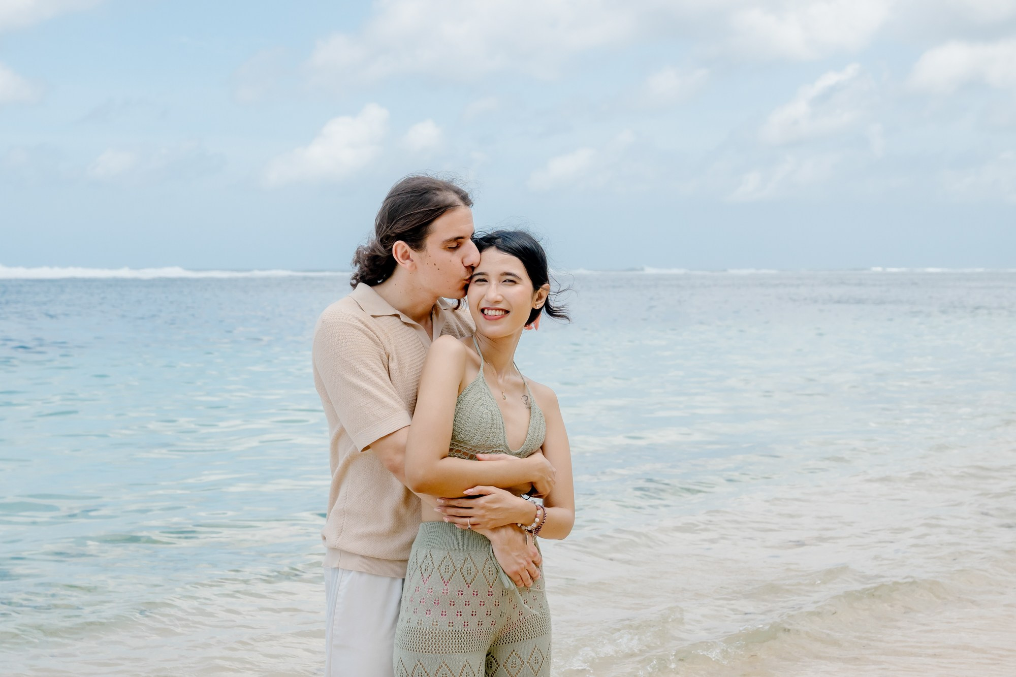 Marriage Proposal in Beach. Female Photographer in Bali