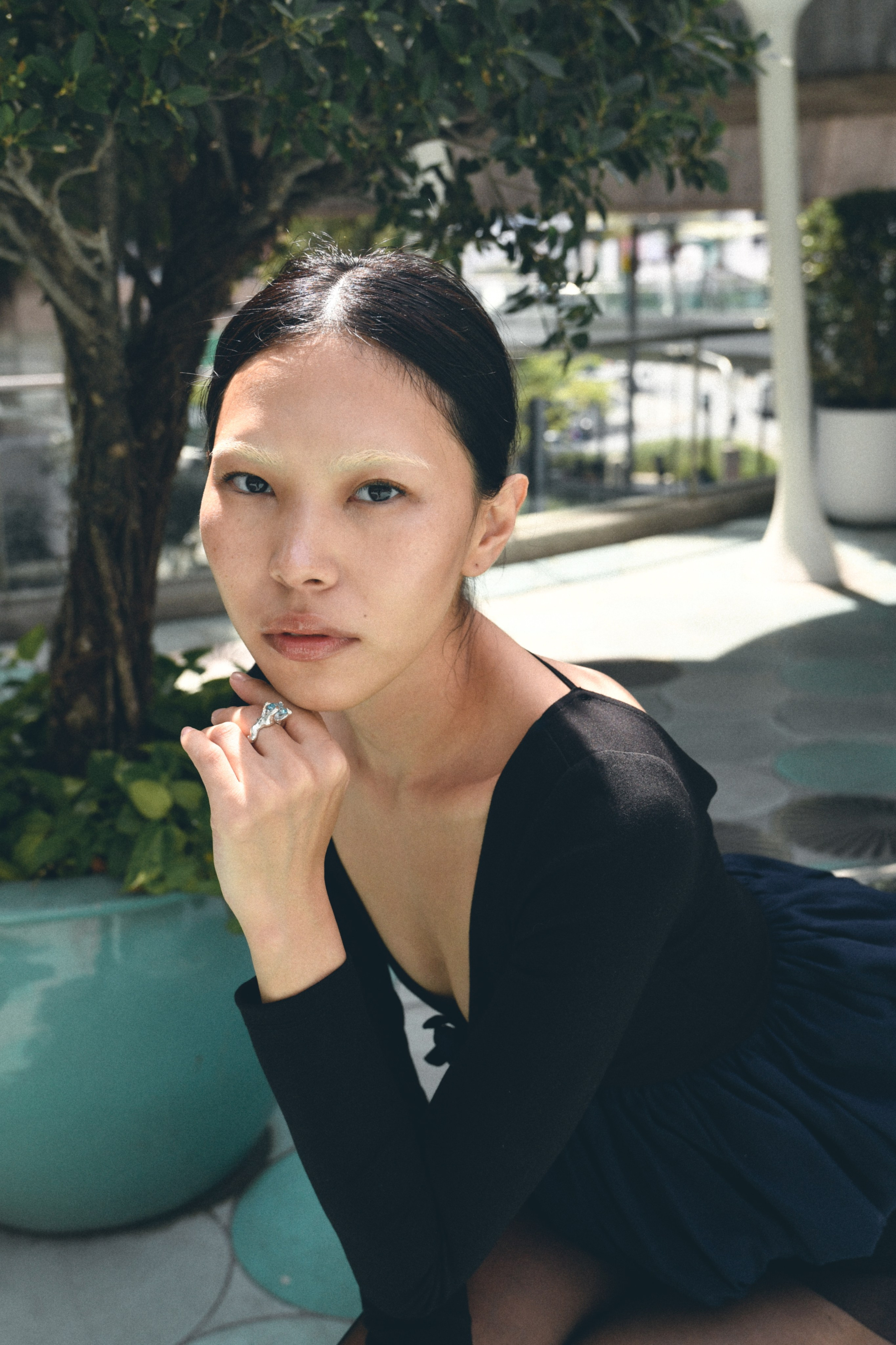 Street for Wiktoria Tao jewelry. Stylist