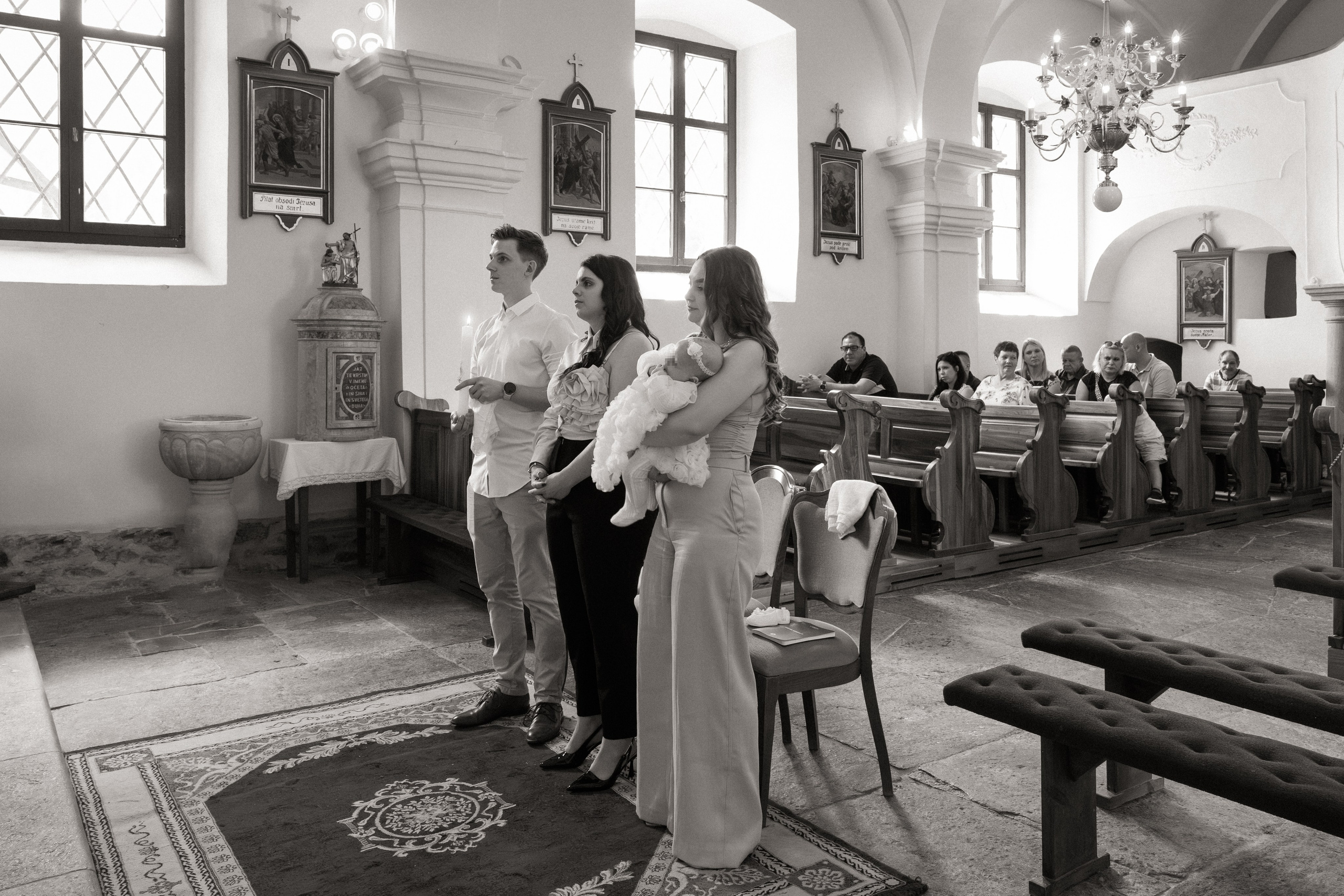 Sveti krst male Mije/Святое крещение малышки Мии. Fotograf Zoja | Fotografiranje krsta, poroke in družine v Sloveniji