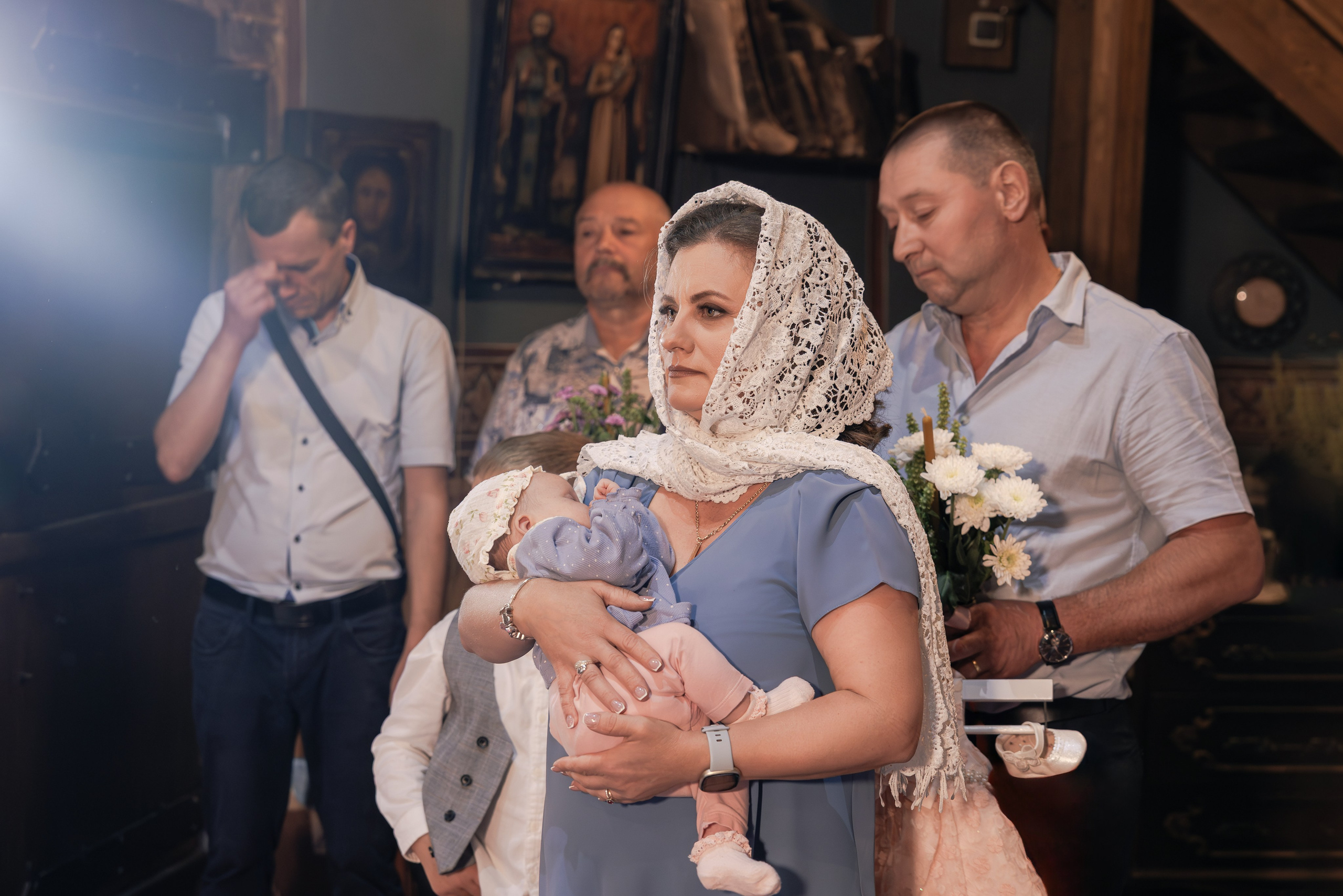 Krst: Anastasija/ Крещение Анастасии. Fotograf Zoja | Fotografiranje krsta, poroke in družine v Sloveniji