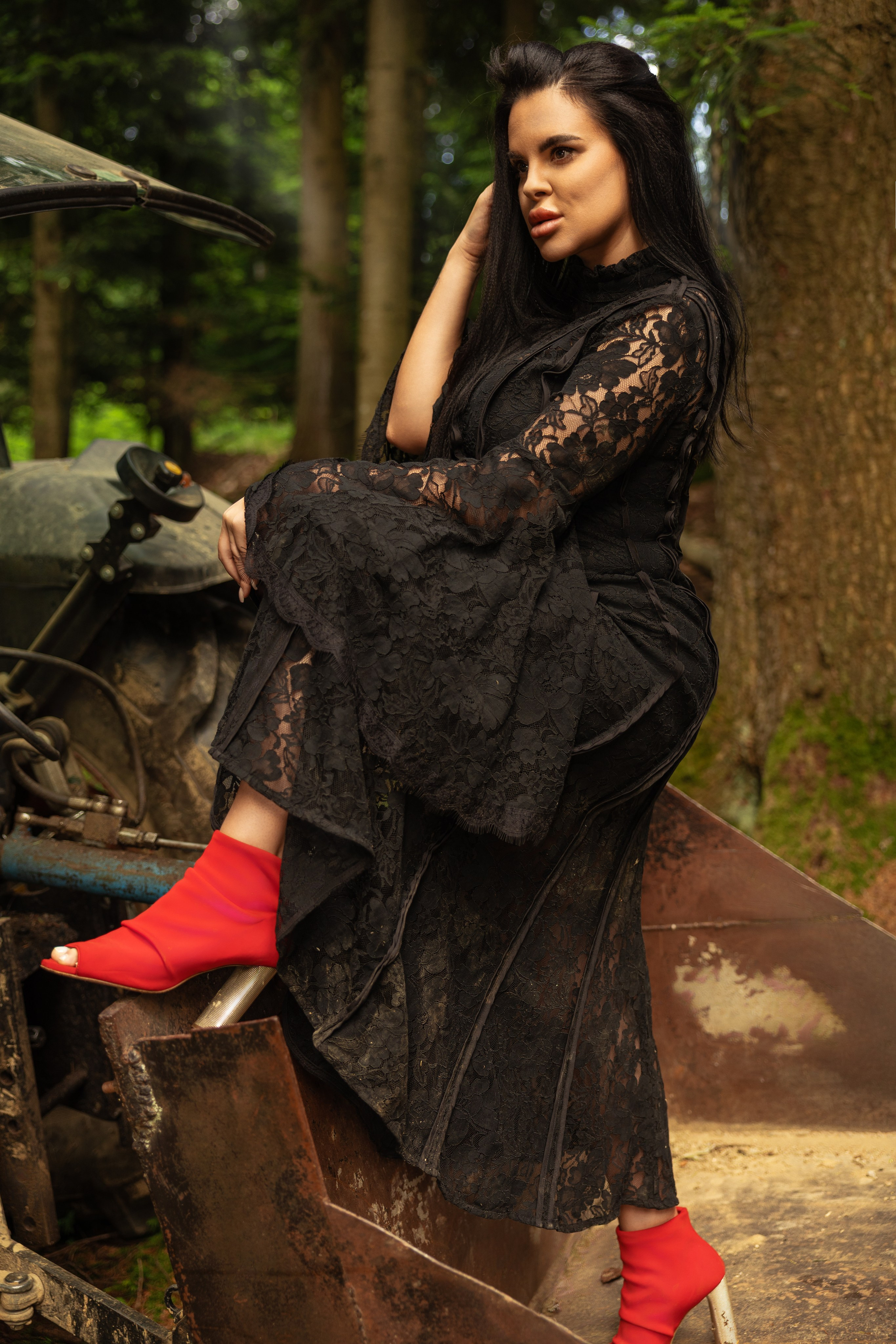 Črna eleganca / Чёрная элегантность. Fotograf Zoja | Fotografiranje krsta, poroke in družine v Sloveniji