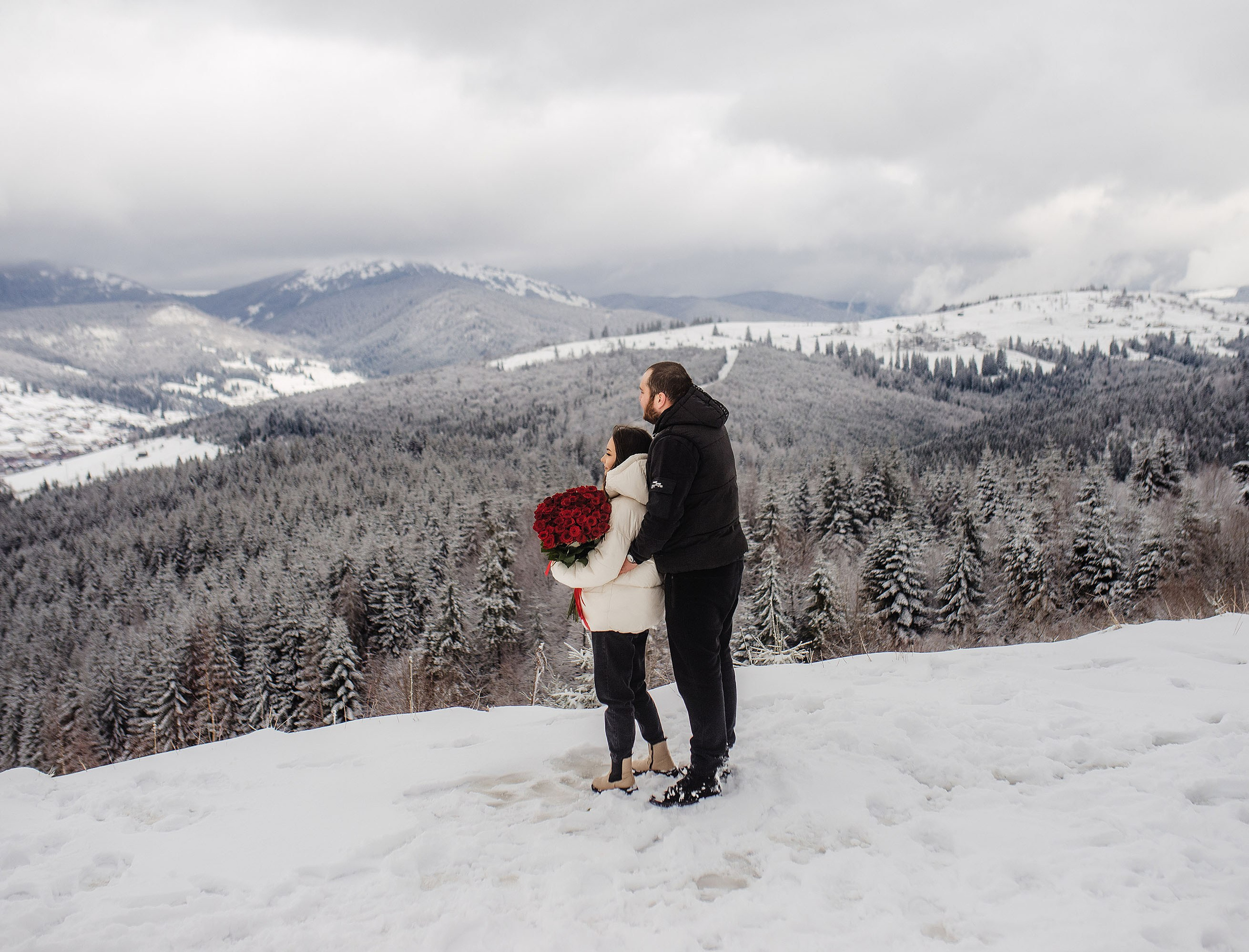 Освідчення Назар та Іванна Буковель. Весільний та портретний фотограф Кизим Арсен