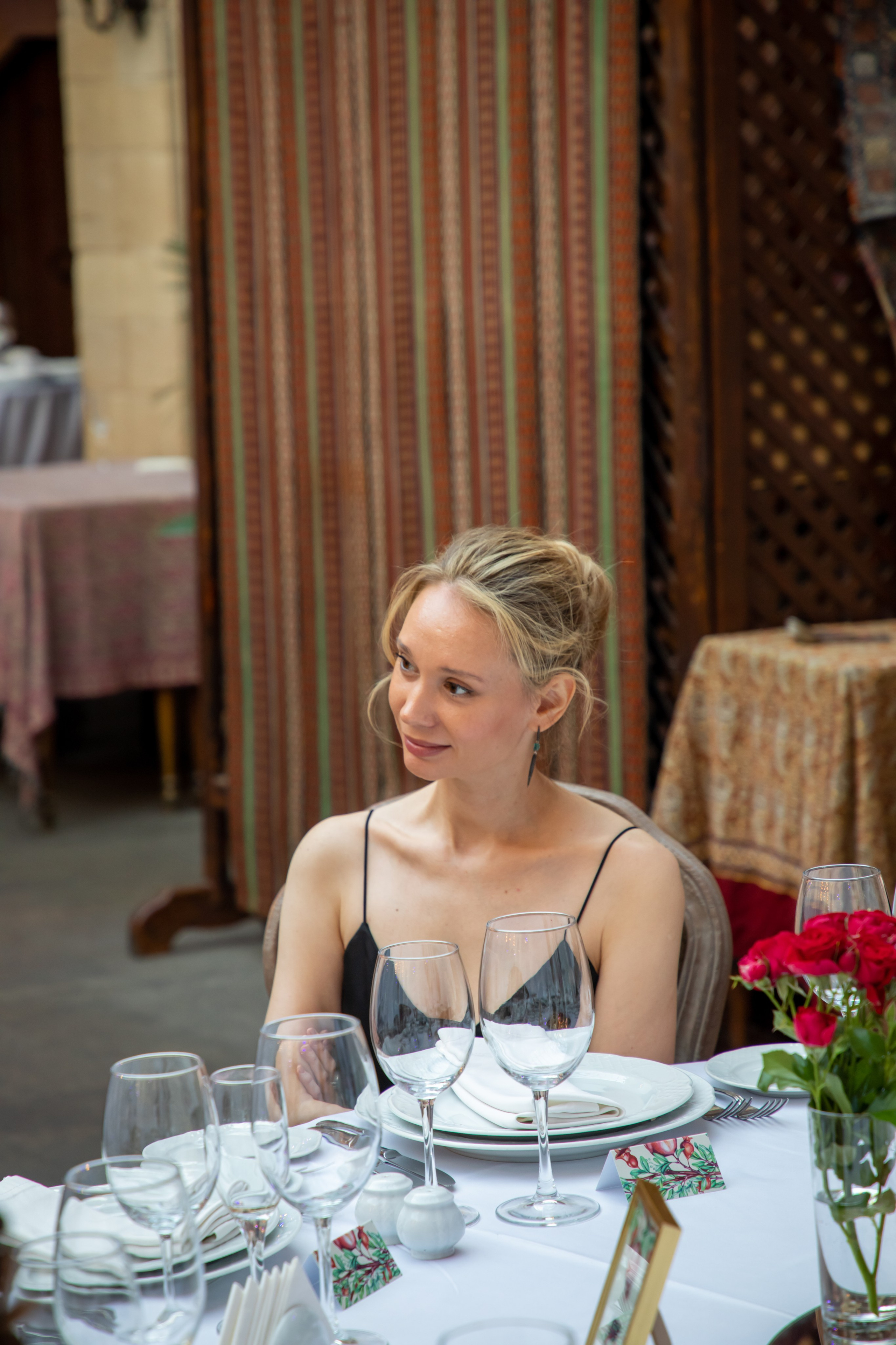 Gala-Dinner with the French Countess, the main etiquette expert Marie de Tilly. Baku Photographer