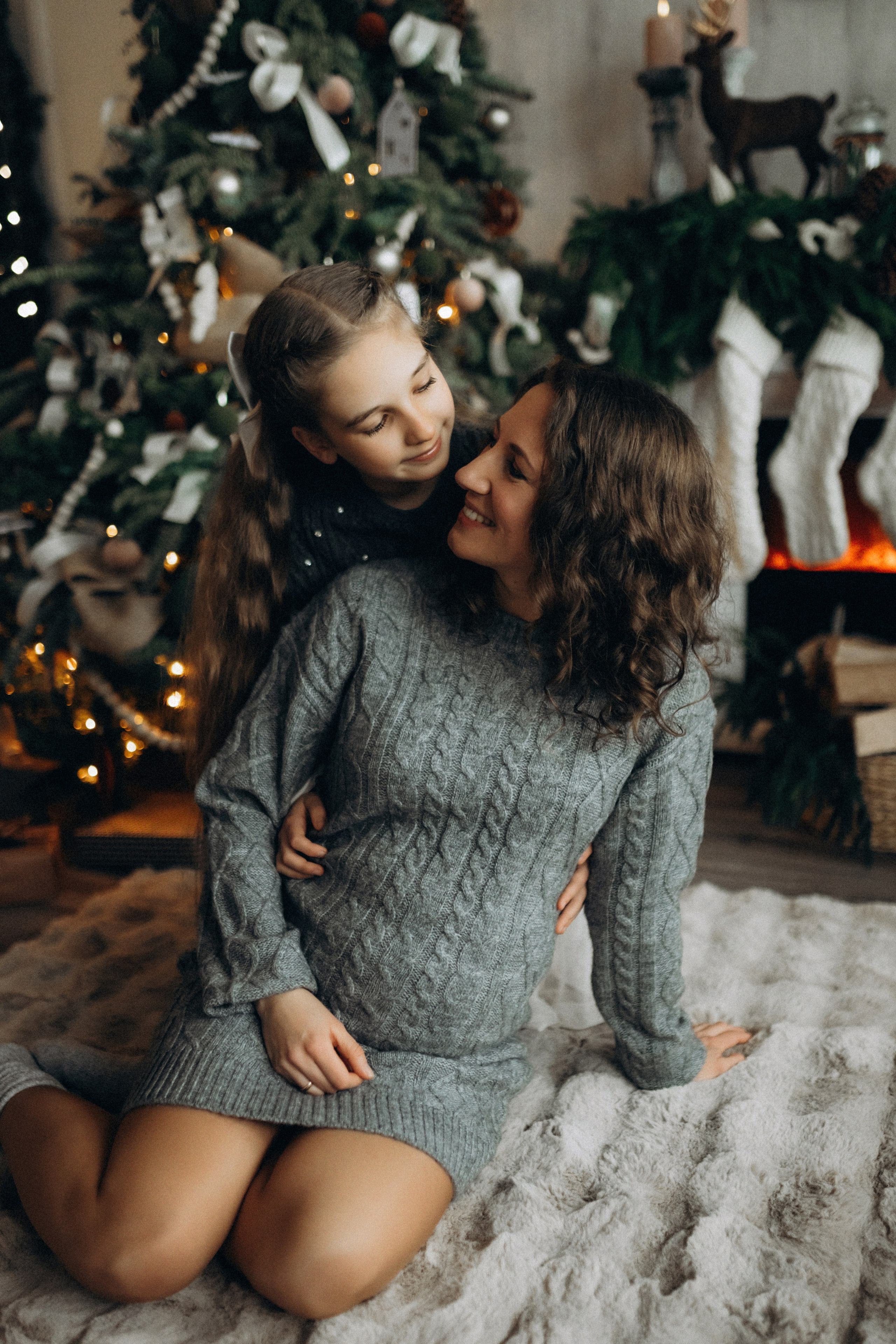 Новогодняя фотосессия в студии. Семейный фотограф Лейпциг, Германия