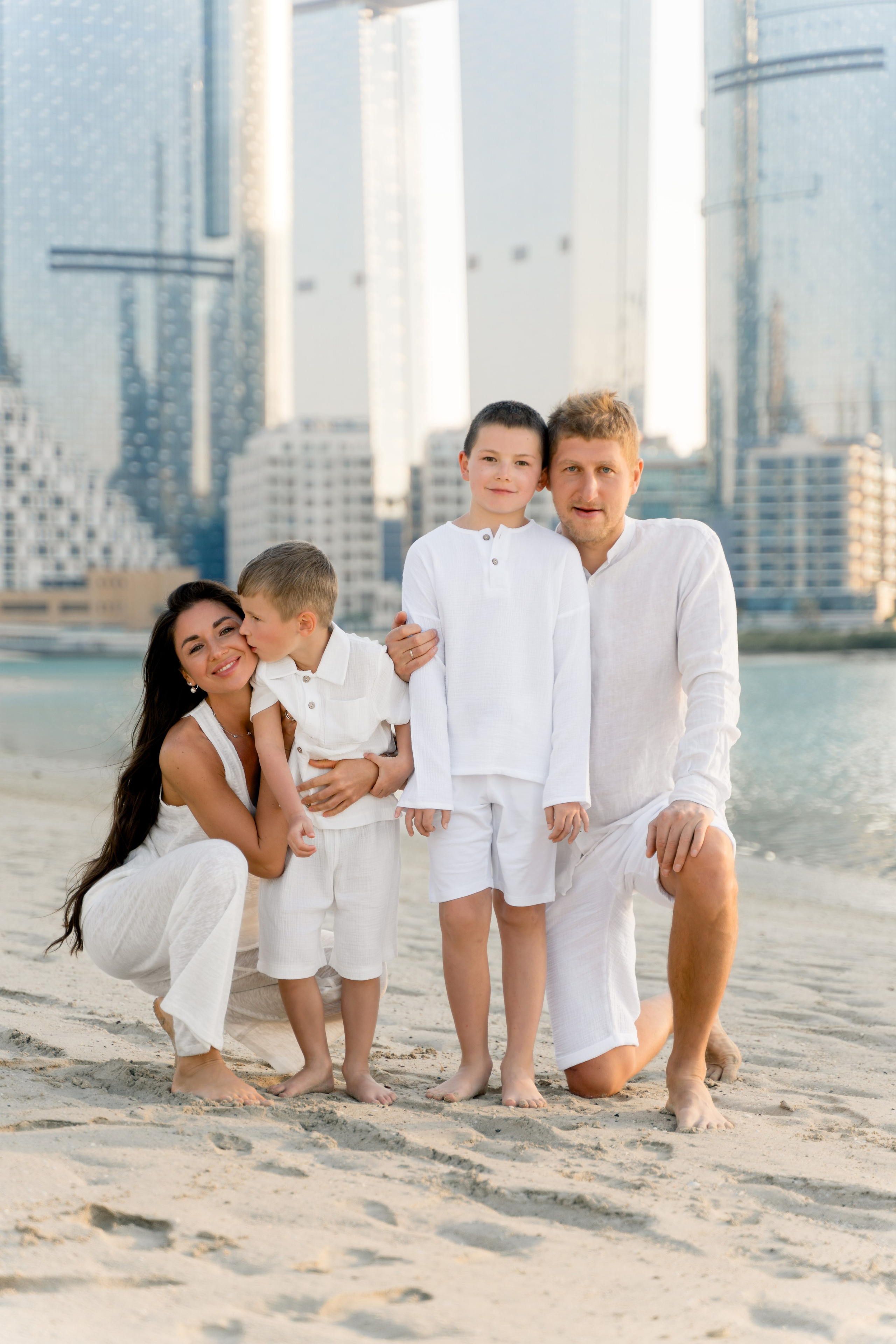 Lifestyle family photoshoot at Reem Island Abu Dhabi outdoors